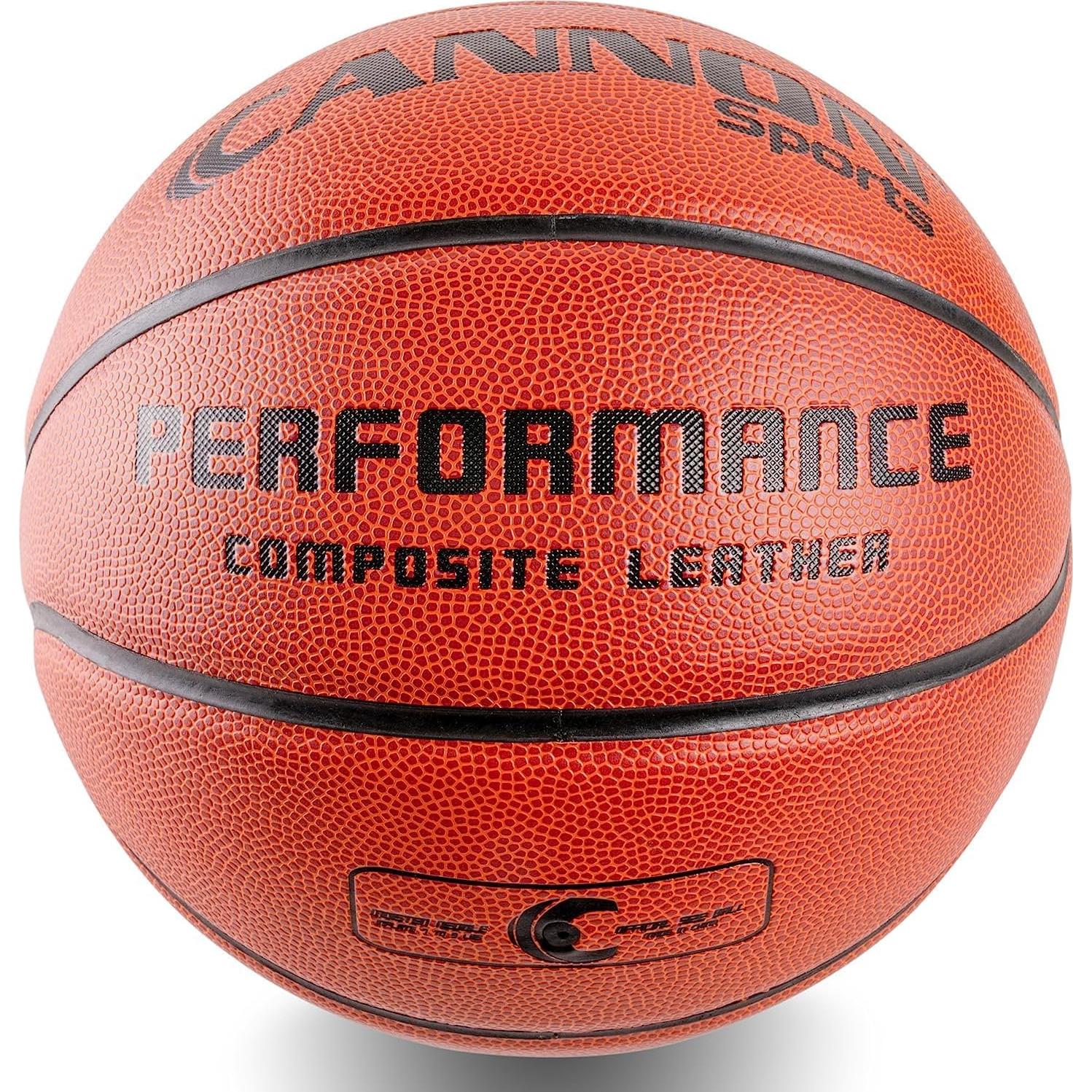 Balón de Baloncesto Cannon Sports Tamaño 7 Cuero Compuesto