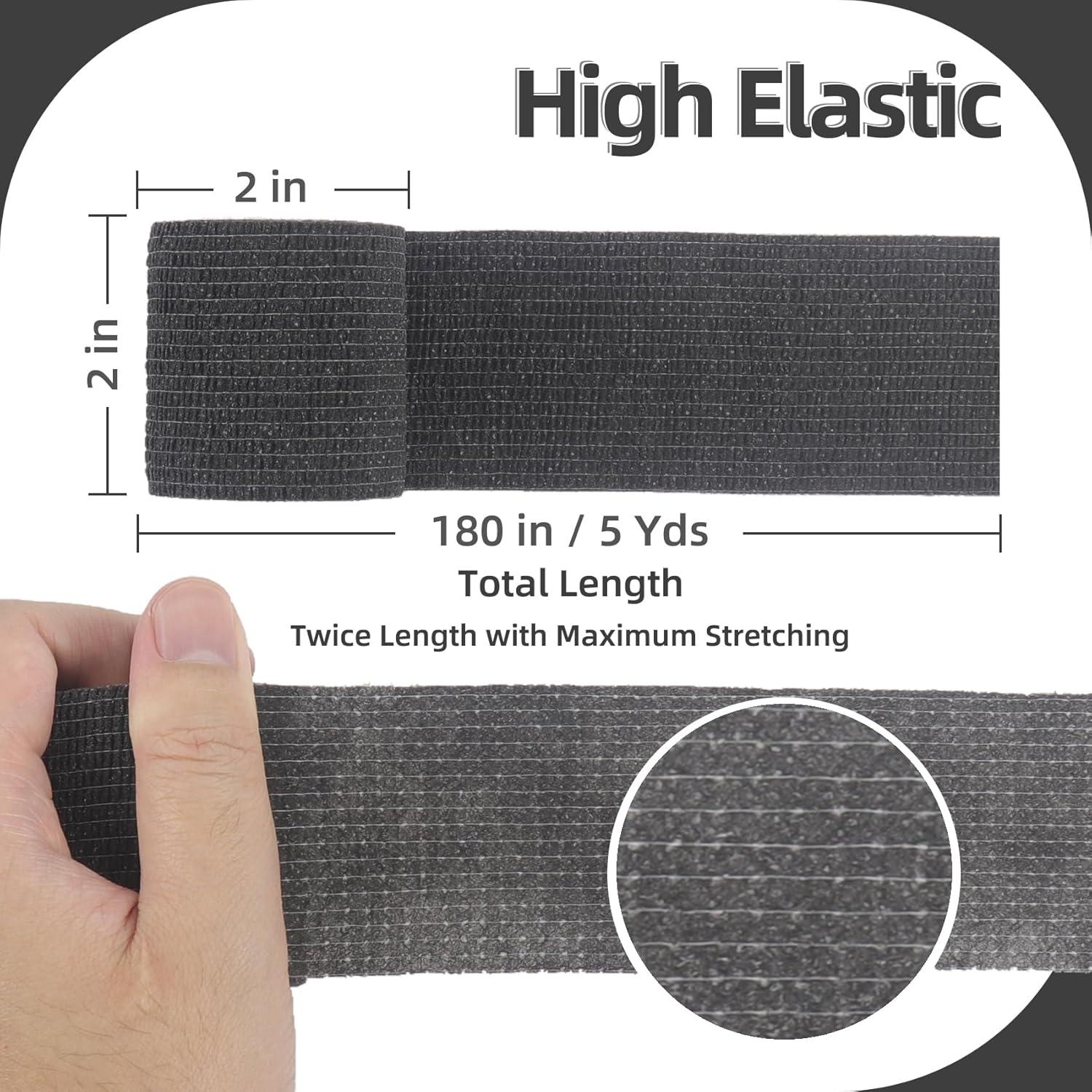 Venda Autoadhesiva Negra 6 Rollos IndigoCase 5.08 cm x 4.57 m