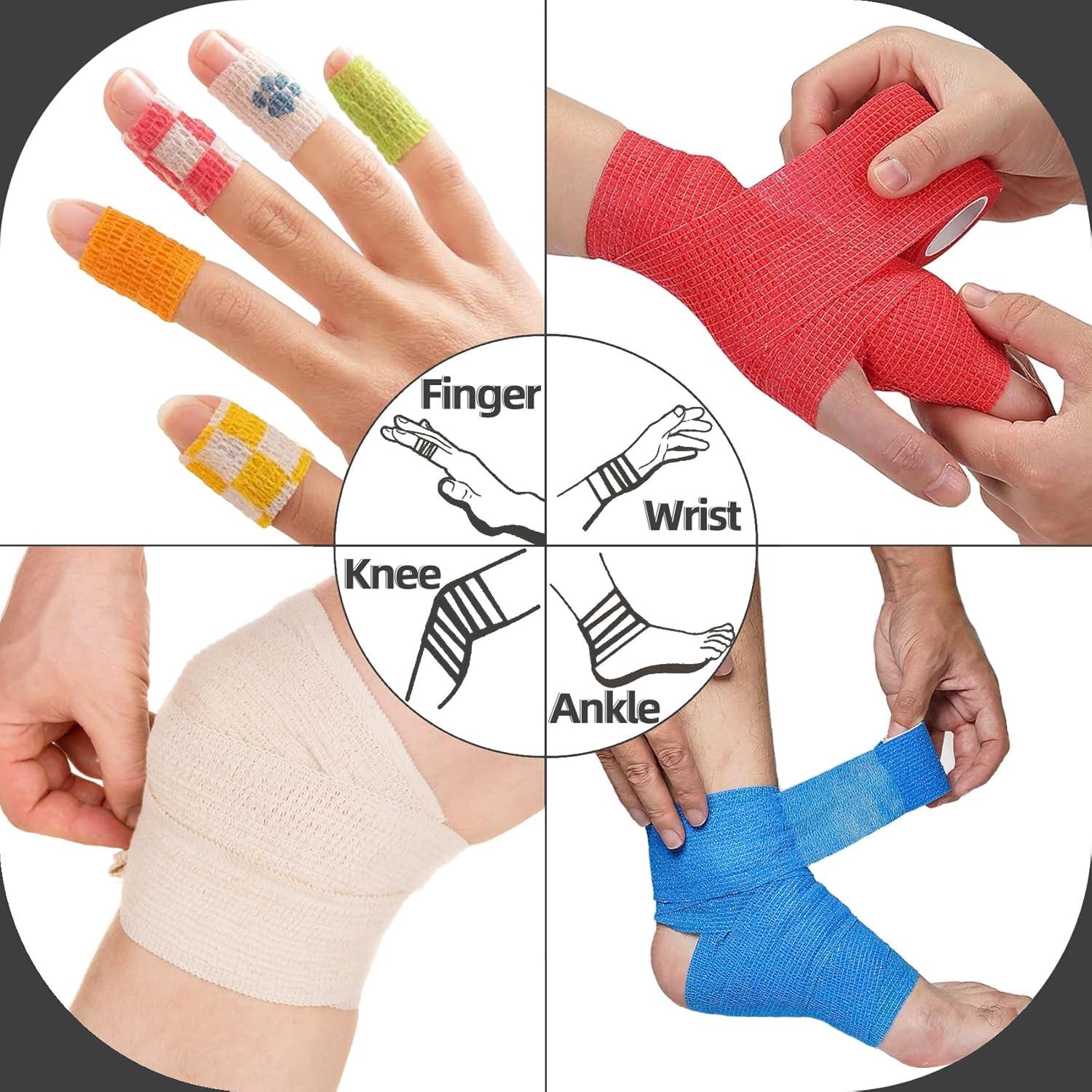 Venda Autoadhesiva Negra 6 Rollos 5.08 cm x 4.57 m IndigoCase