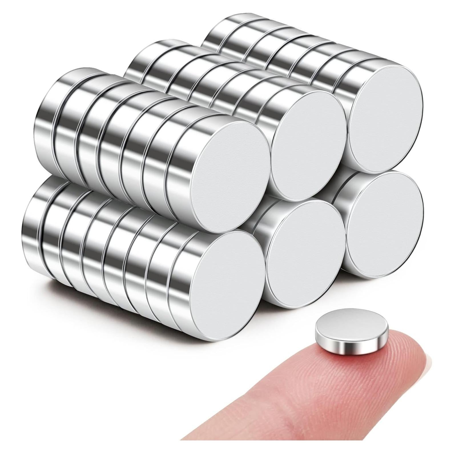 Imanes de Neodimio SMARTAKE 45 Pcs 10x2.6mm Plata