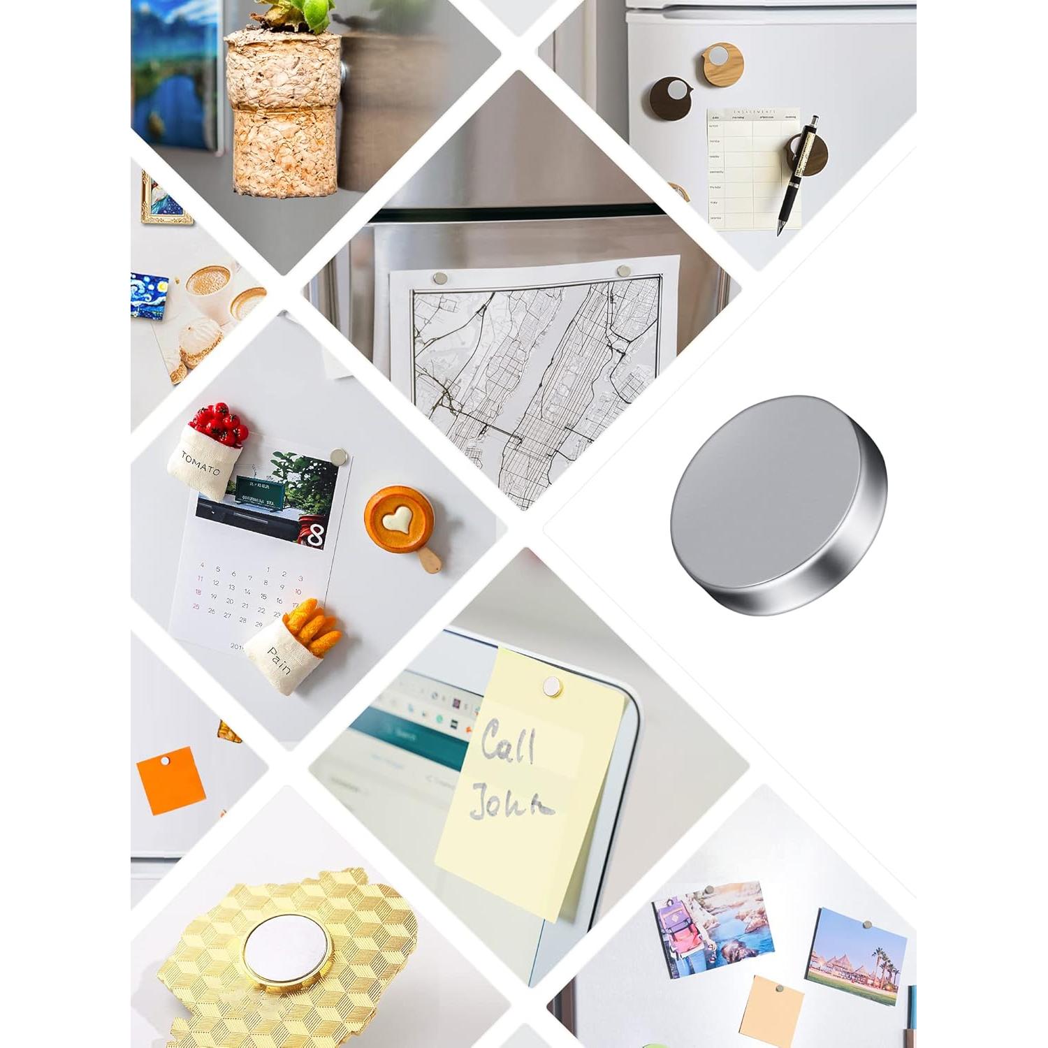 Imanes de Neodimio SMARTAKE 45 Pcs 10x2.6mm Plata