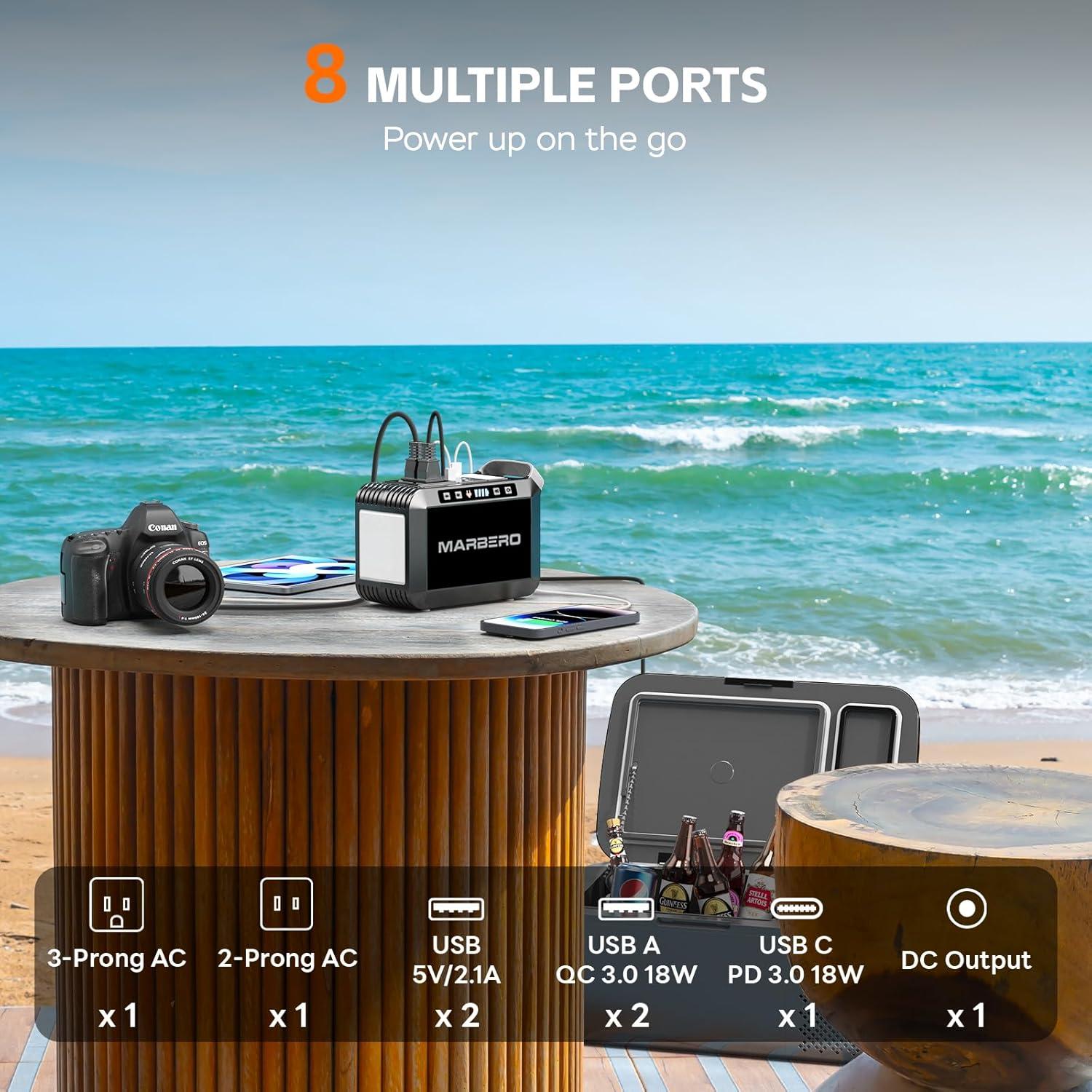 Generador Solar MARBERO M822S 148Wh con Panel 40W