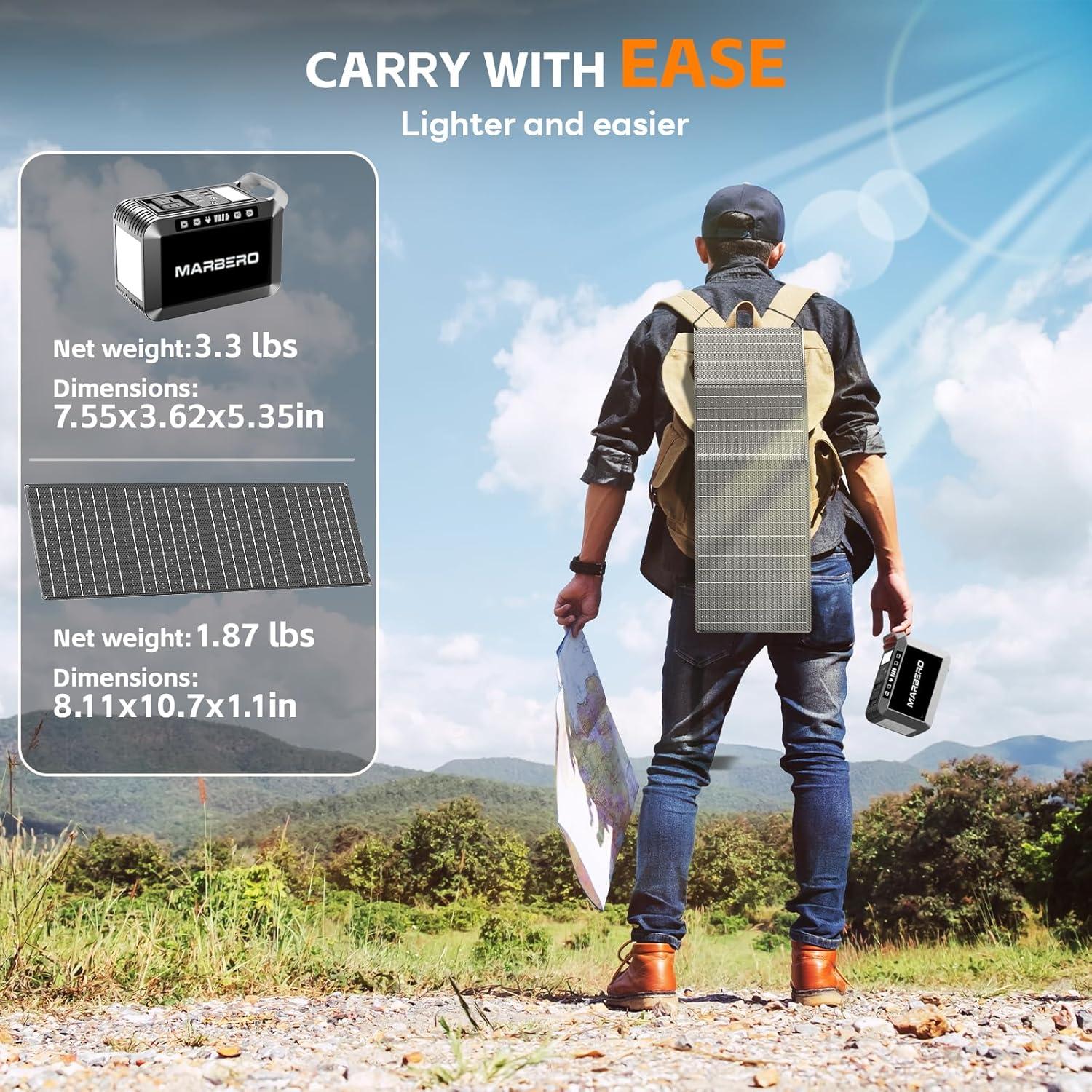 Generador Solar MARBERO M822S 148Wh con Panel 40W