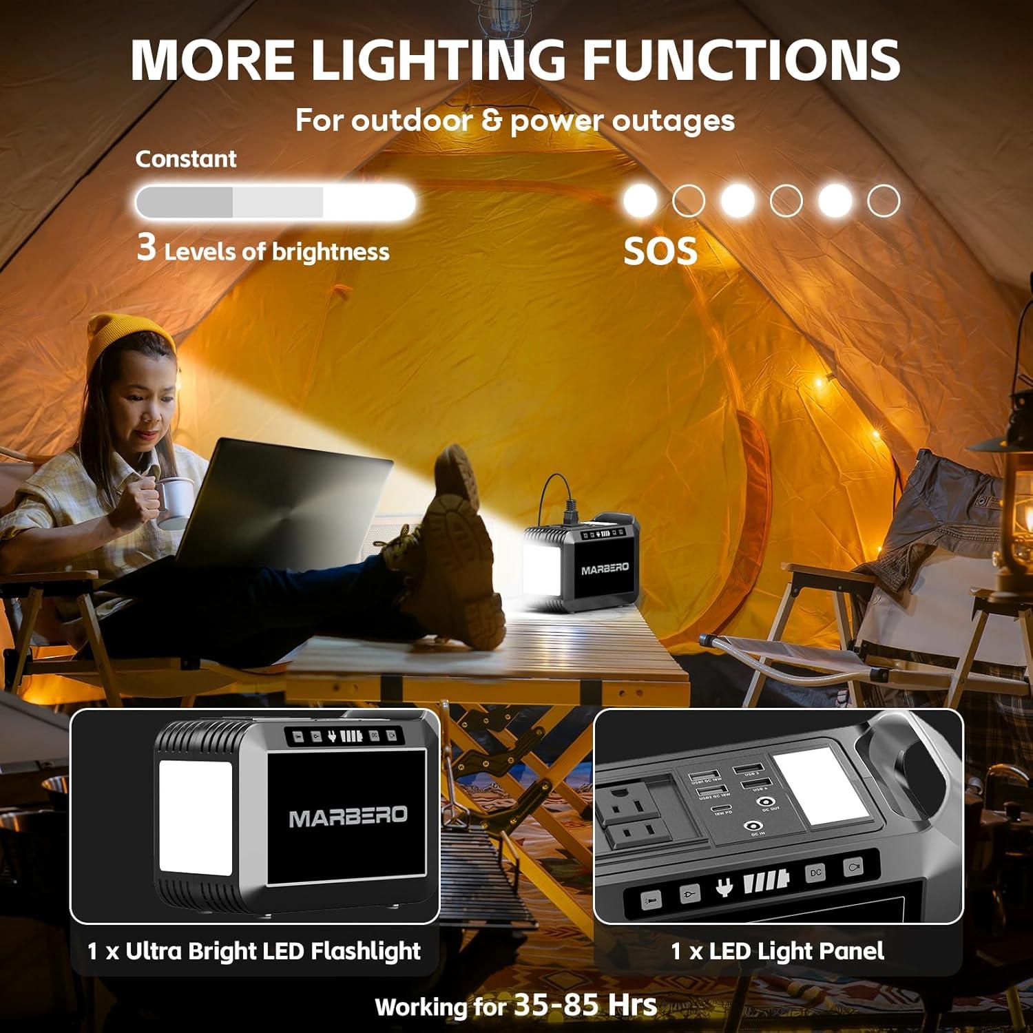 Generador Solar MARBERO M822S 148Wh con Panel 40W