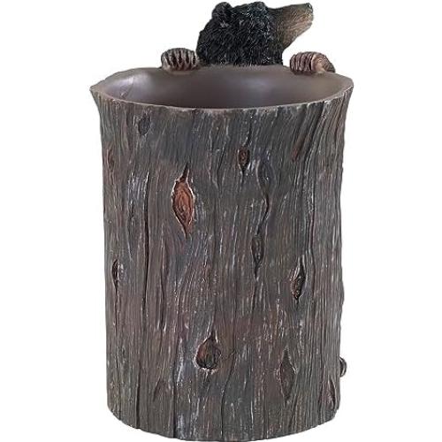 Vaso Organizador de Encimera Avanti Cabaña Oso Negro 15.24 cm