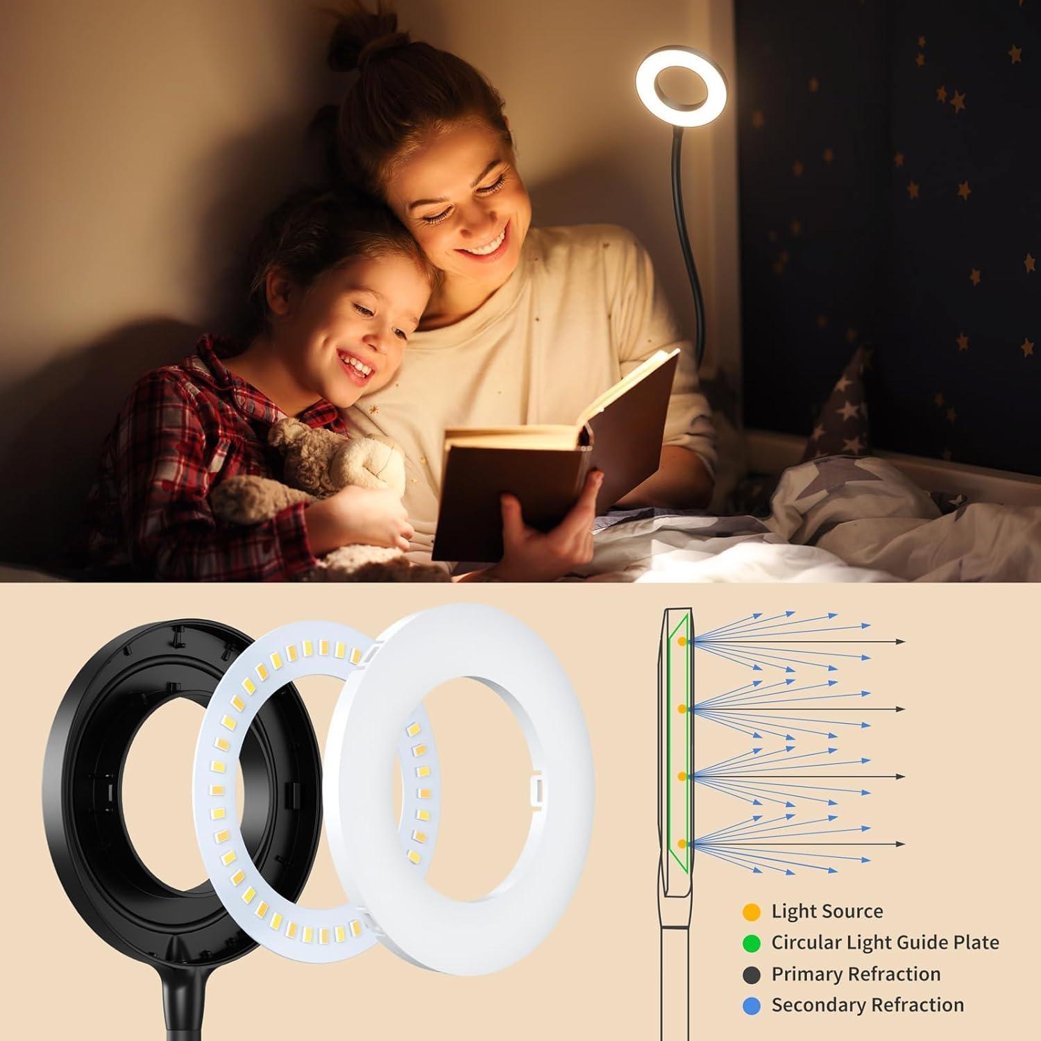 Lámpara de Pared LED Kaulsoue KX10, Luz de Lectura Ajustable