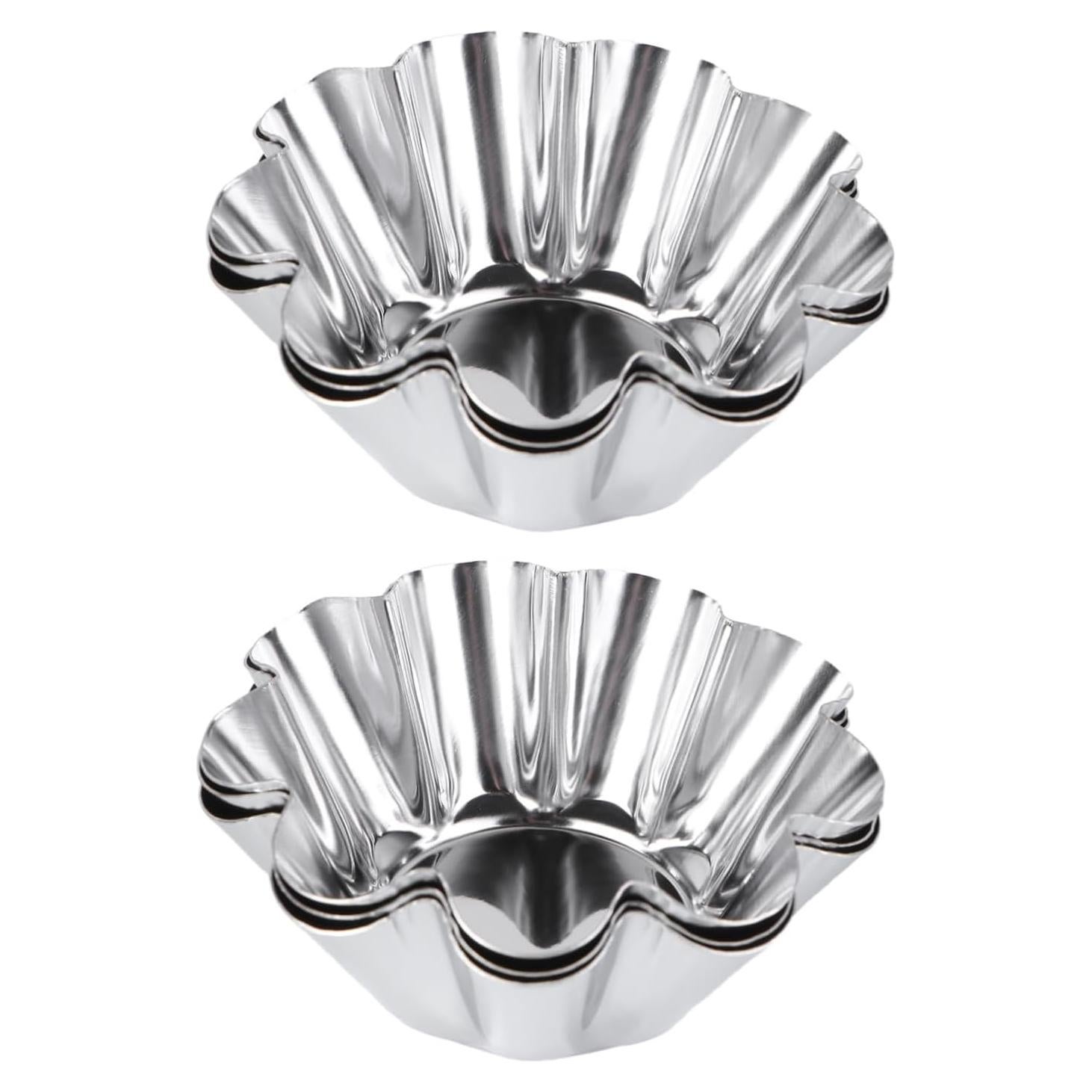 Moldes de Tartas y Cupcakes Unomor 6 Piezas Acero Inoxidable