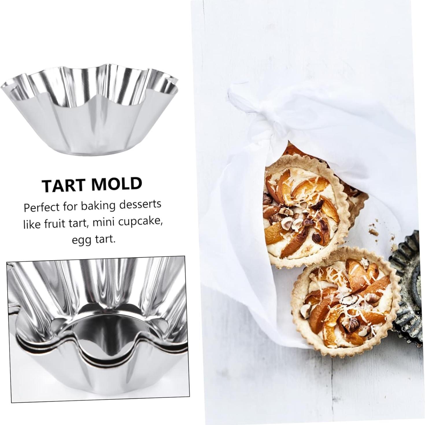 Moldes de Tartas y Cupcakes Unomor 6 Piezas Acero Inoxidable