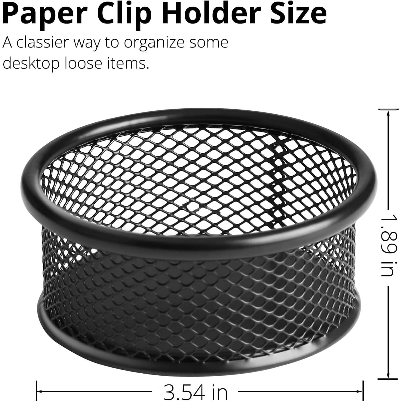 Soporte para Clips de Papel FUCDTEFC Negro 4 Unidades