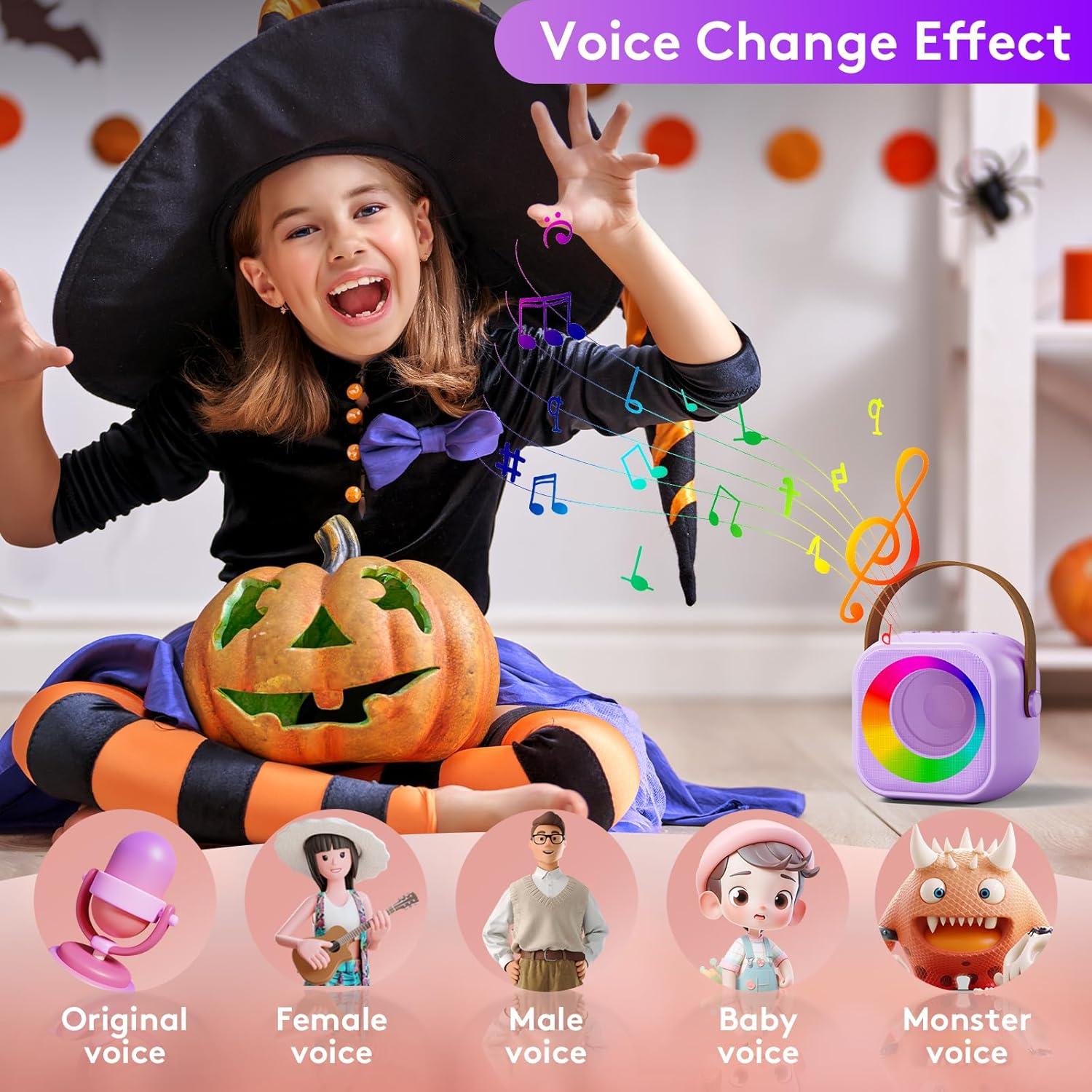 Mini Máquina de Karaoke Niskite con 2 Micrófonos Inalámbricos