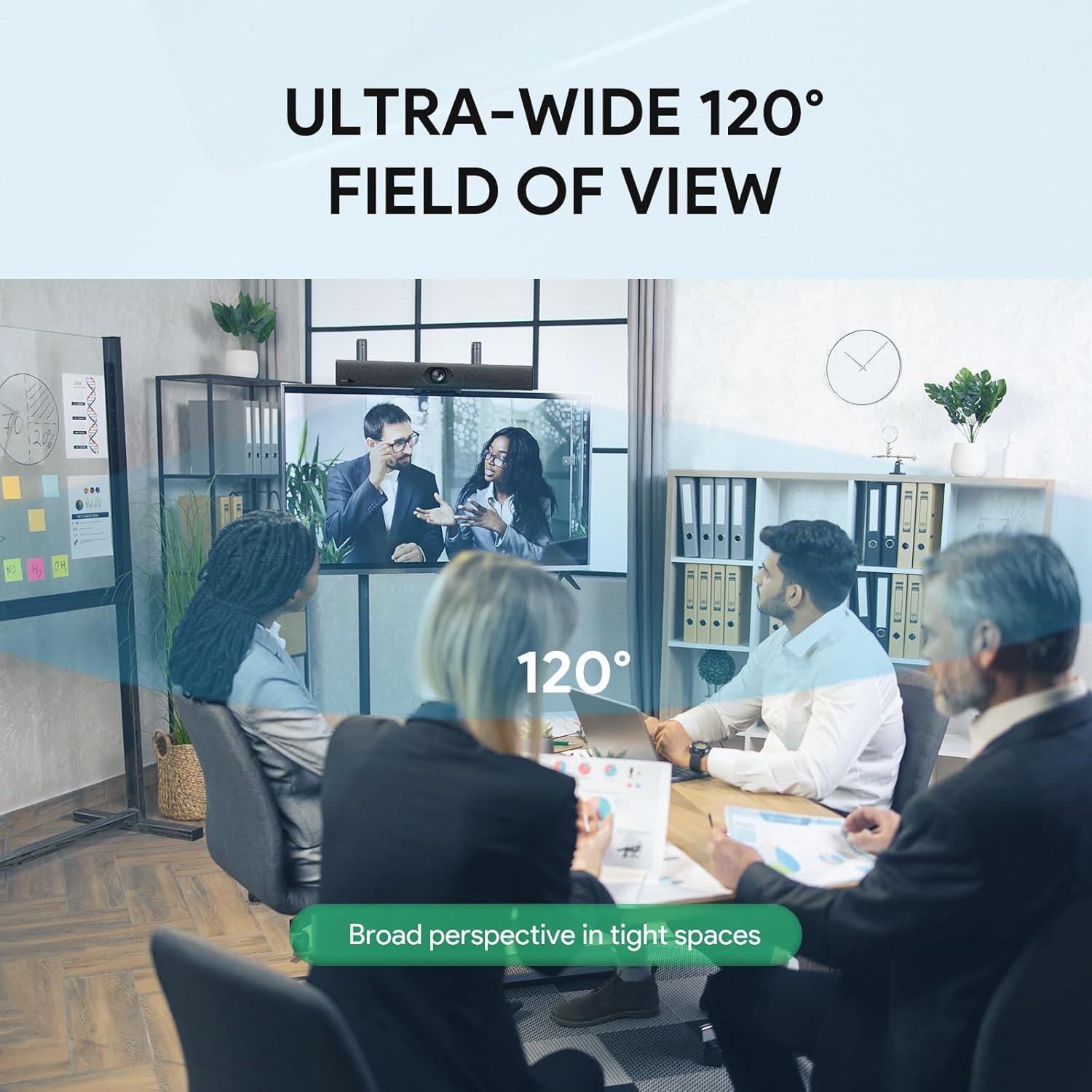 Cámara de Conferencia USB Yealink UVC40 E2 4K 120° Micrófonos