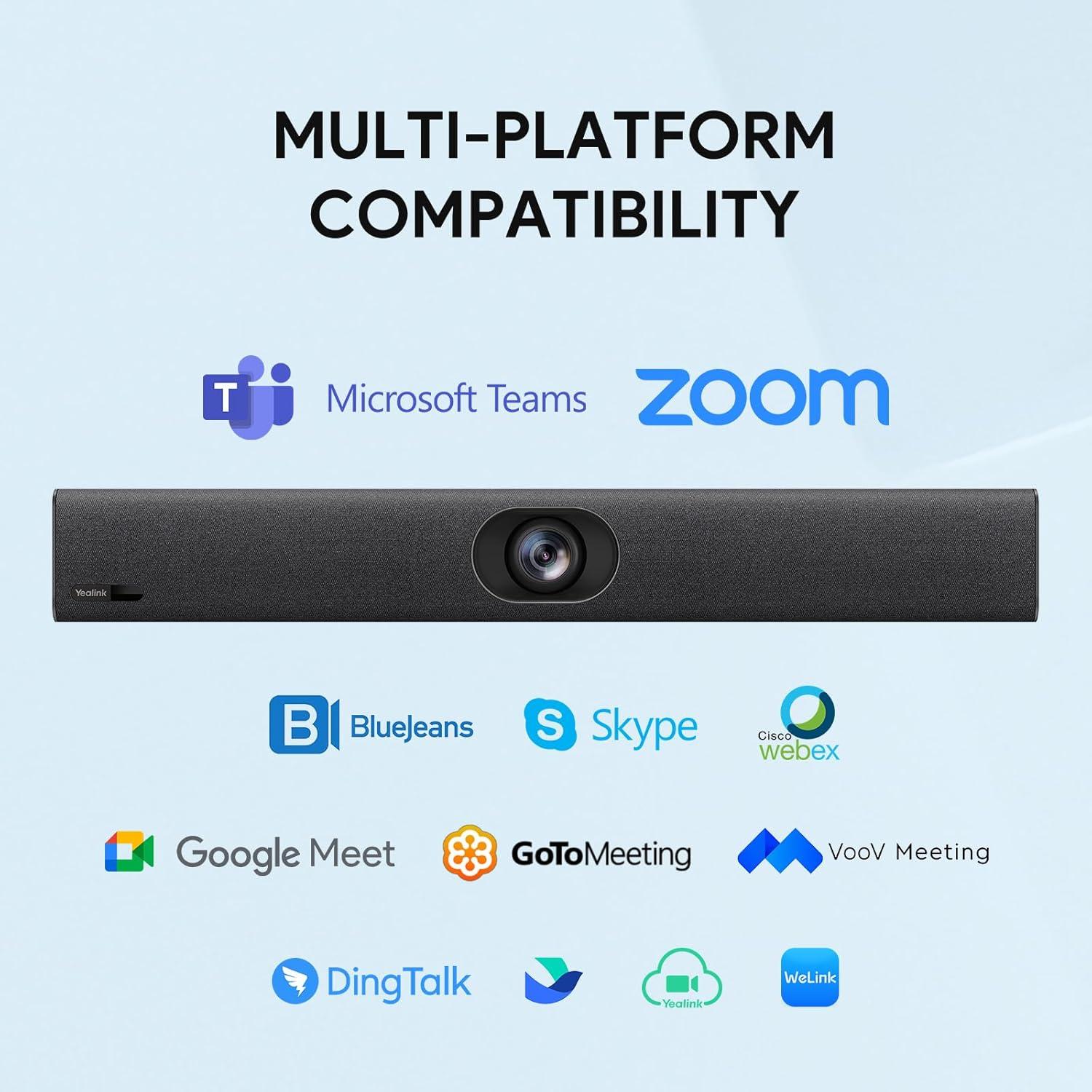 Cámara de Conferencia USB Yealink UVC40 E2 4K 120° Micrófonos