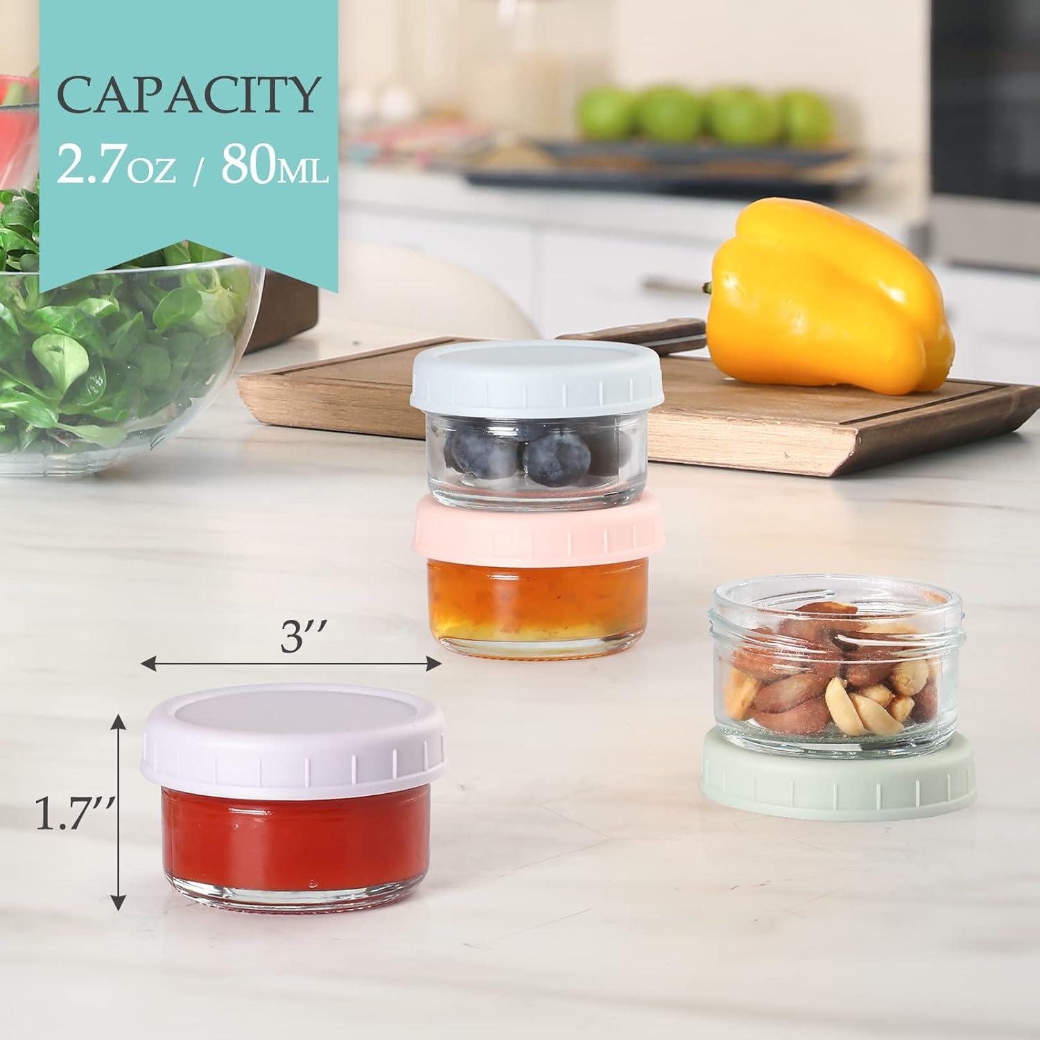 Contenedor de Aderezo VITEVER 6 Piezas 80ml a Prueba de Fugas