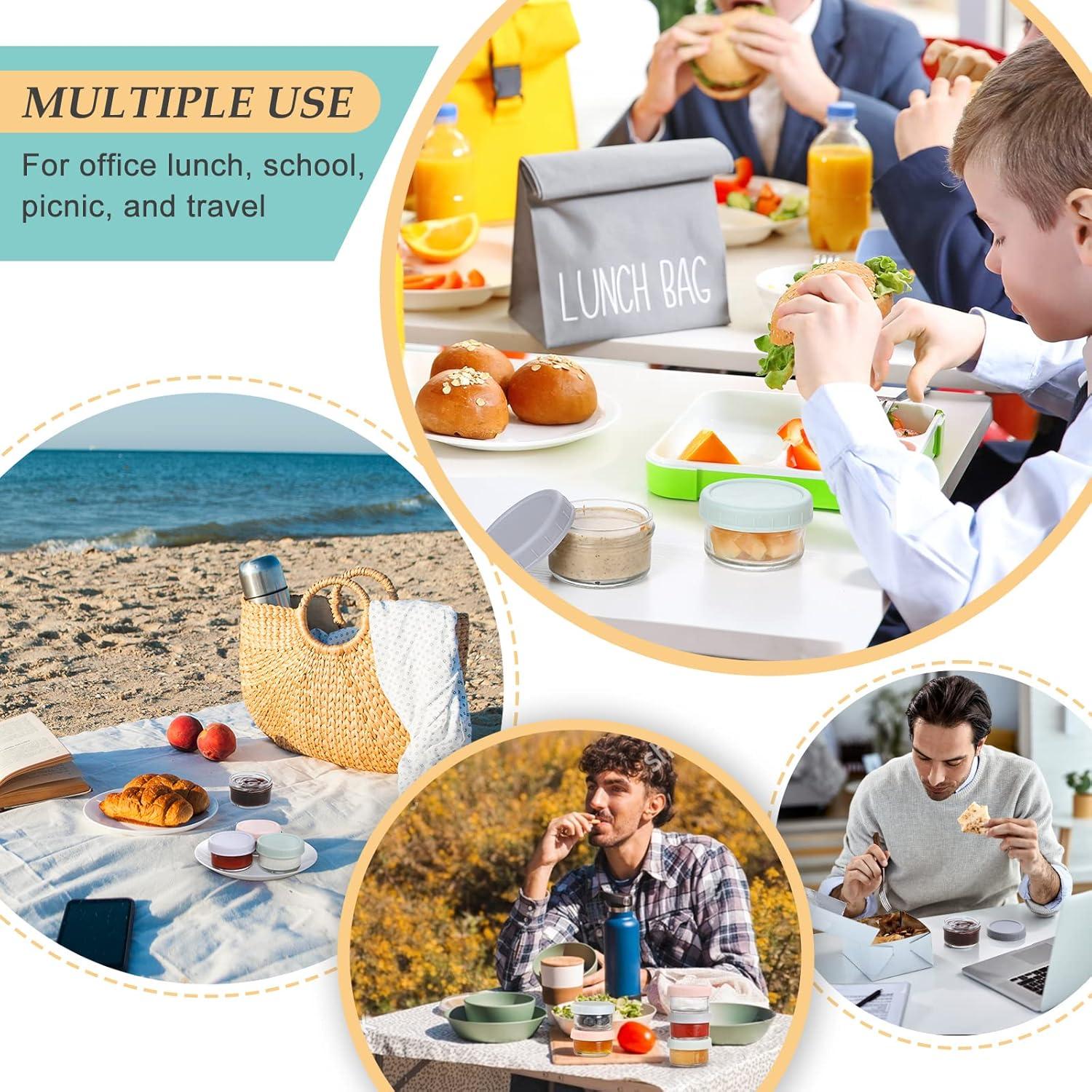 Contenedor de Aderezo VITEVER 6 Piezas 80ml a Prueba de Fugas