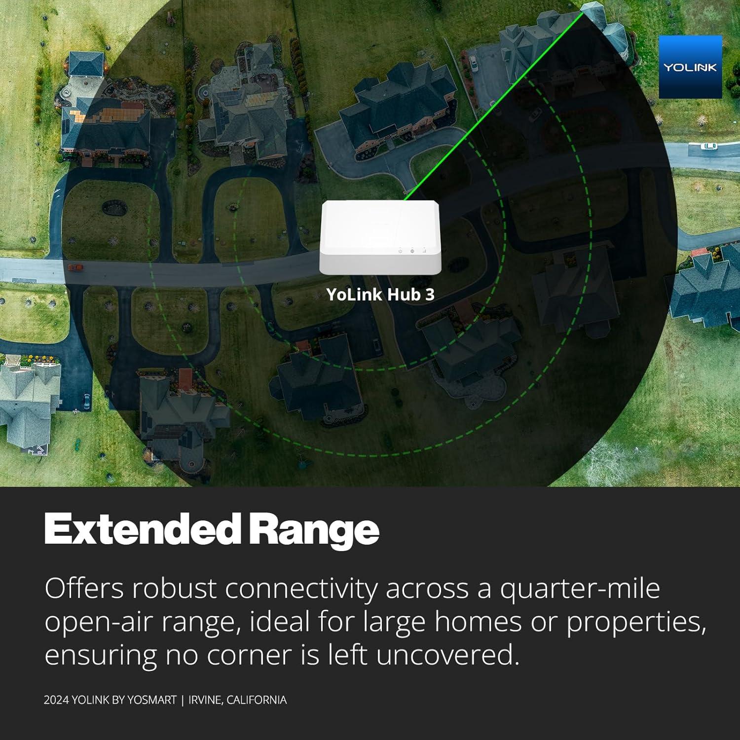 YoLink X3 Higrómetro y Termómetro con Hub Celular 4G LTE