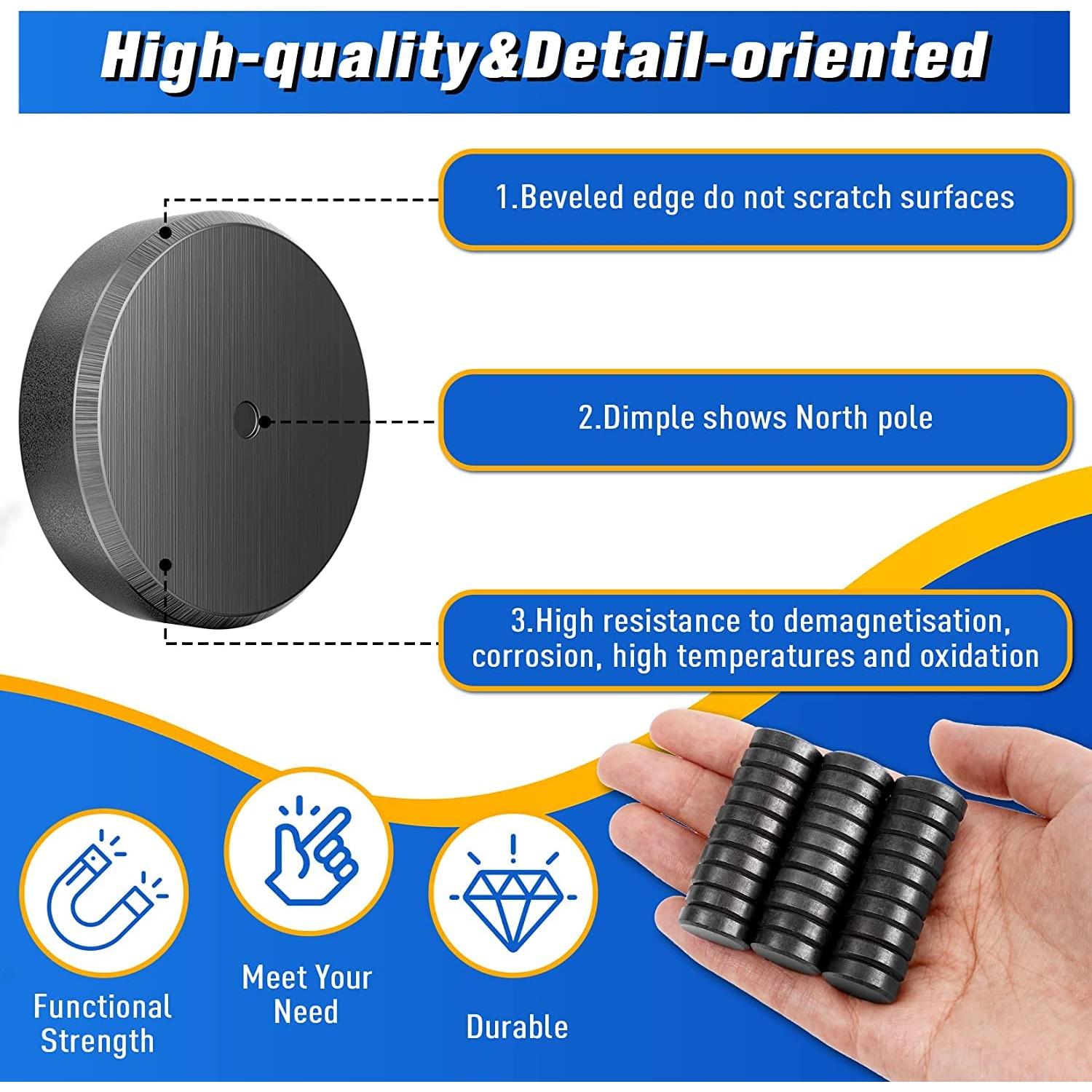 Imanes Adhesivos Grtard 50 Pcs 18mm para Manualidades