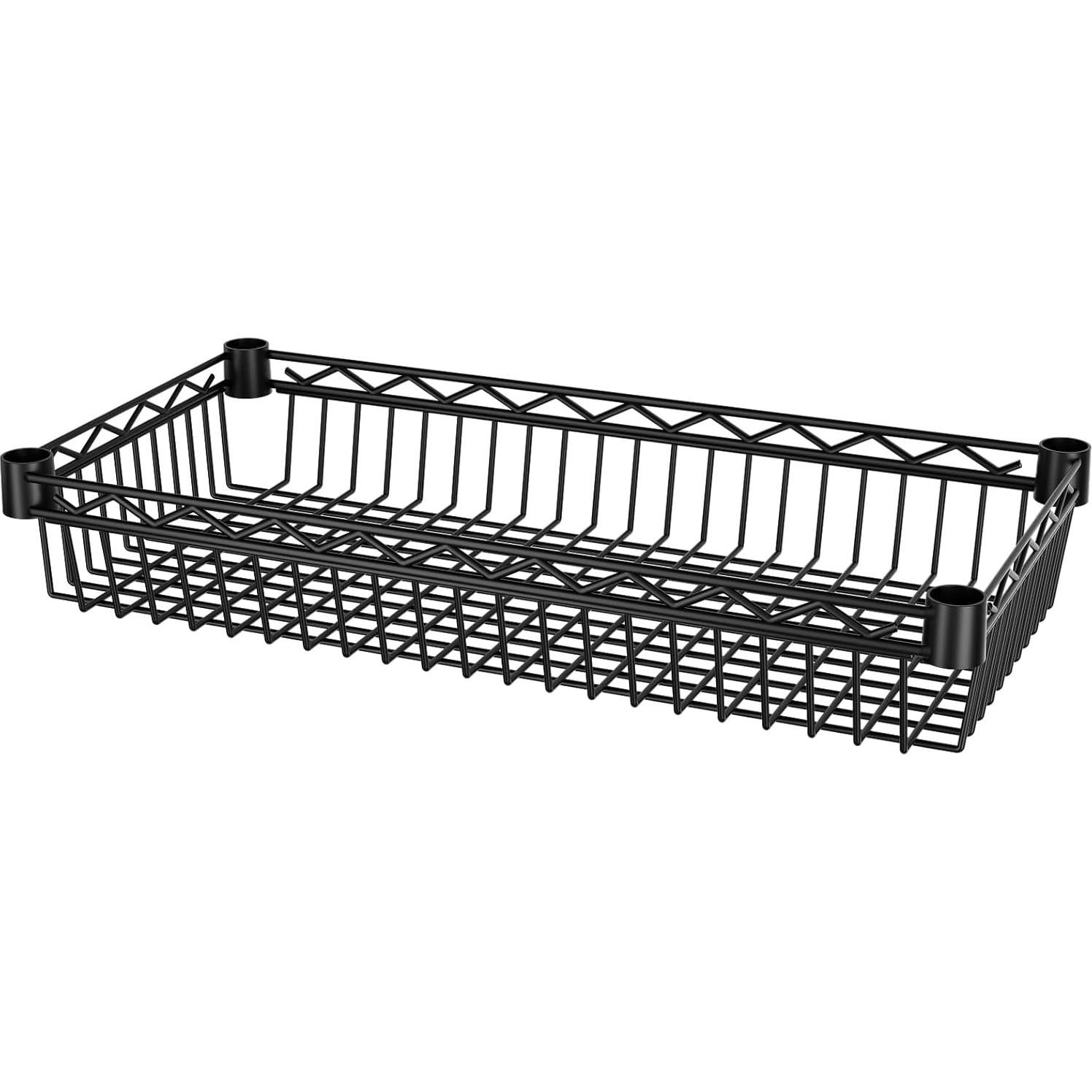 Estante de Almacenamiento SINGAYE 6 Niveles Negro Ajustable