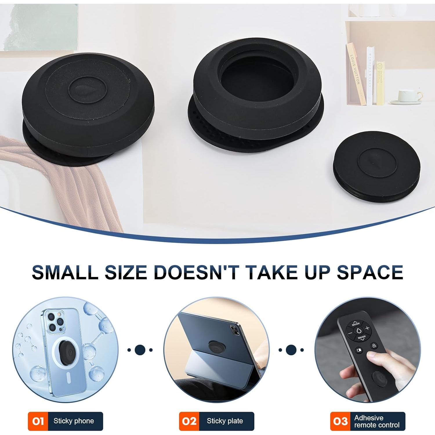 AirTag Dust-Proof Protective Case Waterproof Silicon Cover for AirTag Tracking Device Secure Sticker for Valuables Remote Controls Phones GPS Item Finders Accessories (2 Pcs Black)