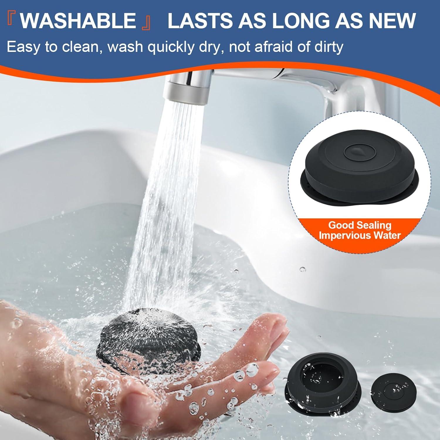 AirTag Dust-Proof Protective Case Waterproof Silicon Cover for AirTag Tracking Device Secure Sticker for Valuables Remote Controls Phones GPS Item Finders Accessories (2 Pcs Black)