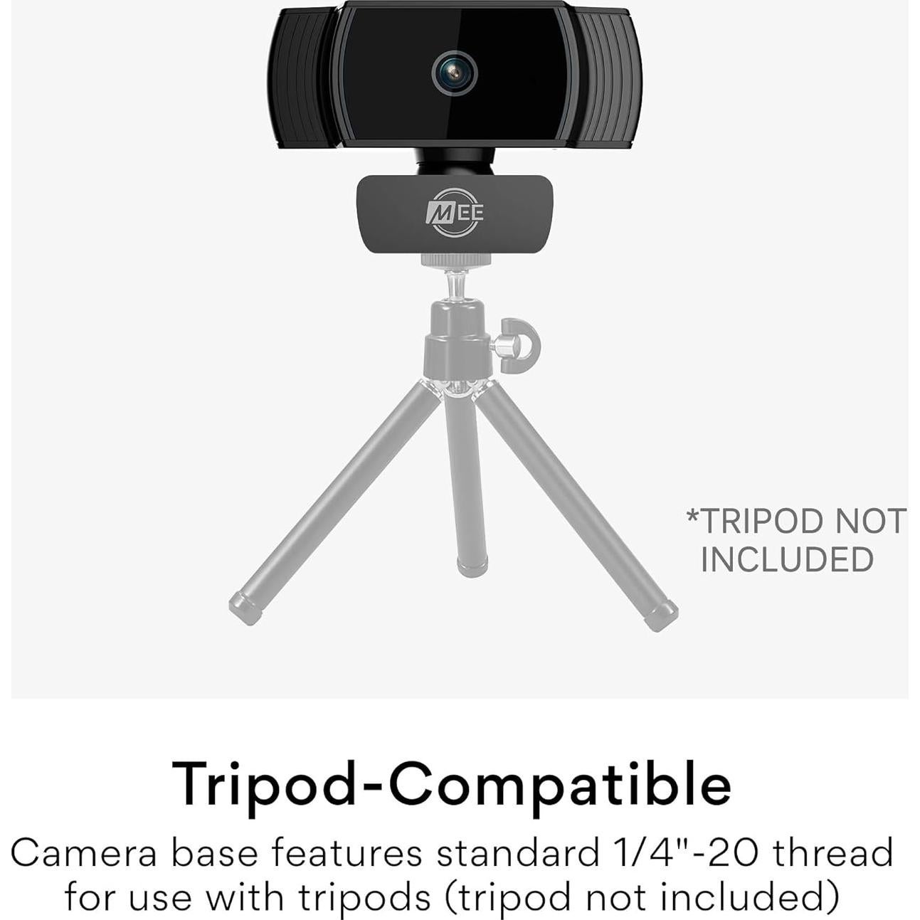 Cámara Web MEE audio C6A 1080p HD con Micrófono y Enfoque Automático