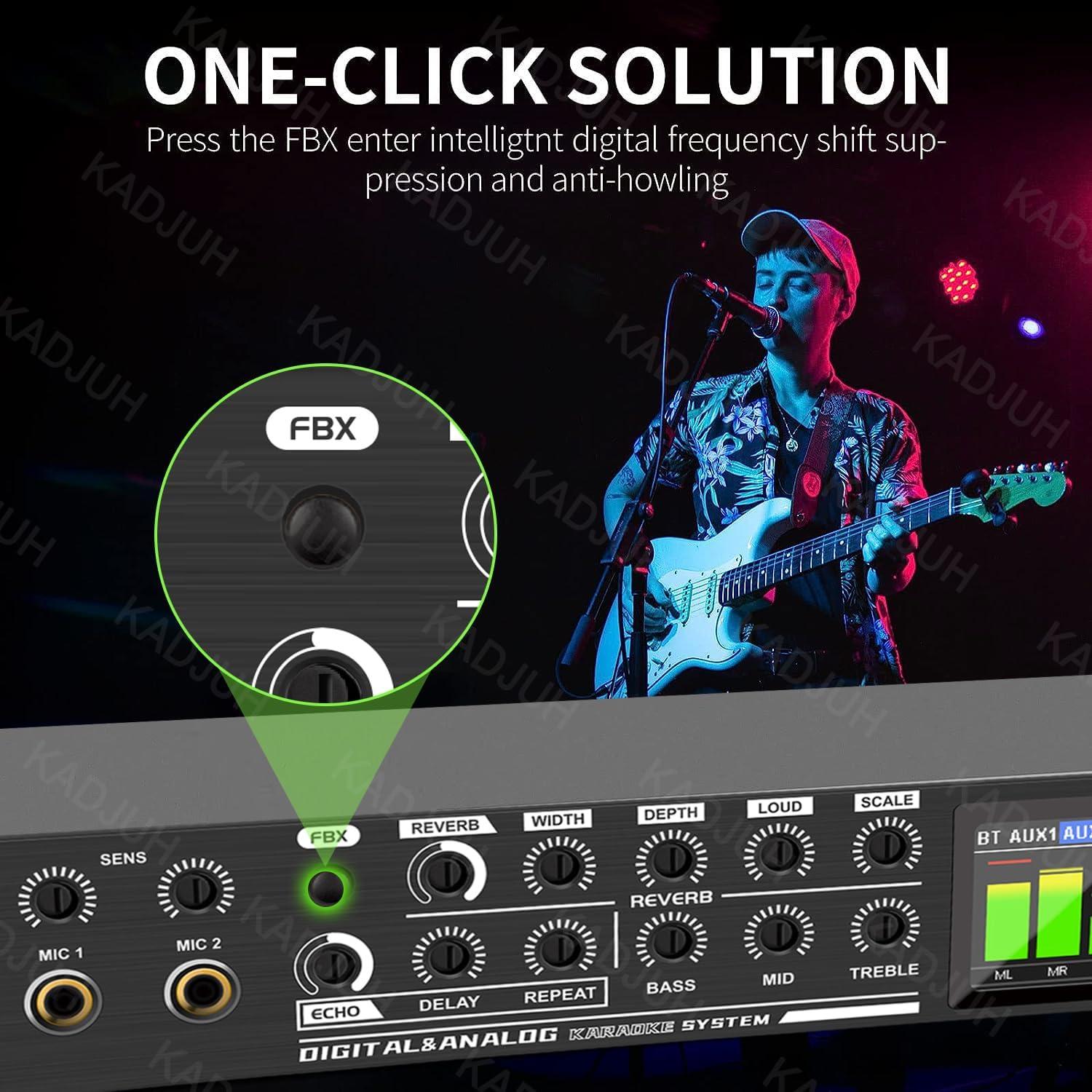 Procesador de Audio Digital LX9 KTV 5 Entradas USB Bluetooth