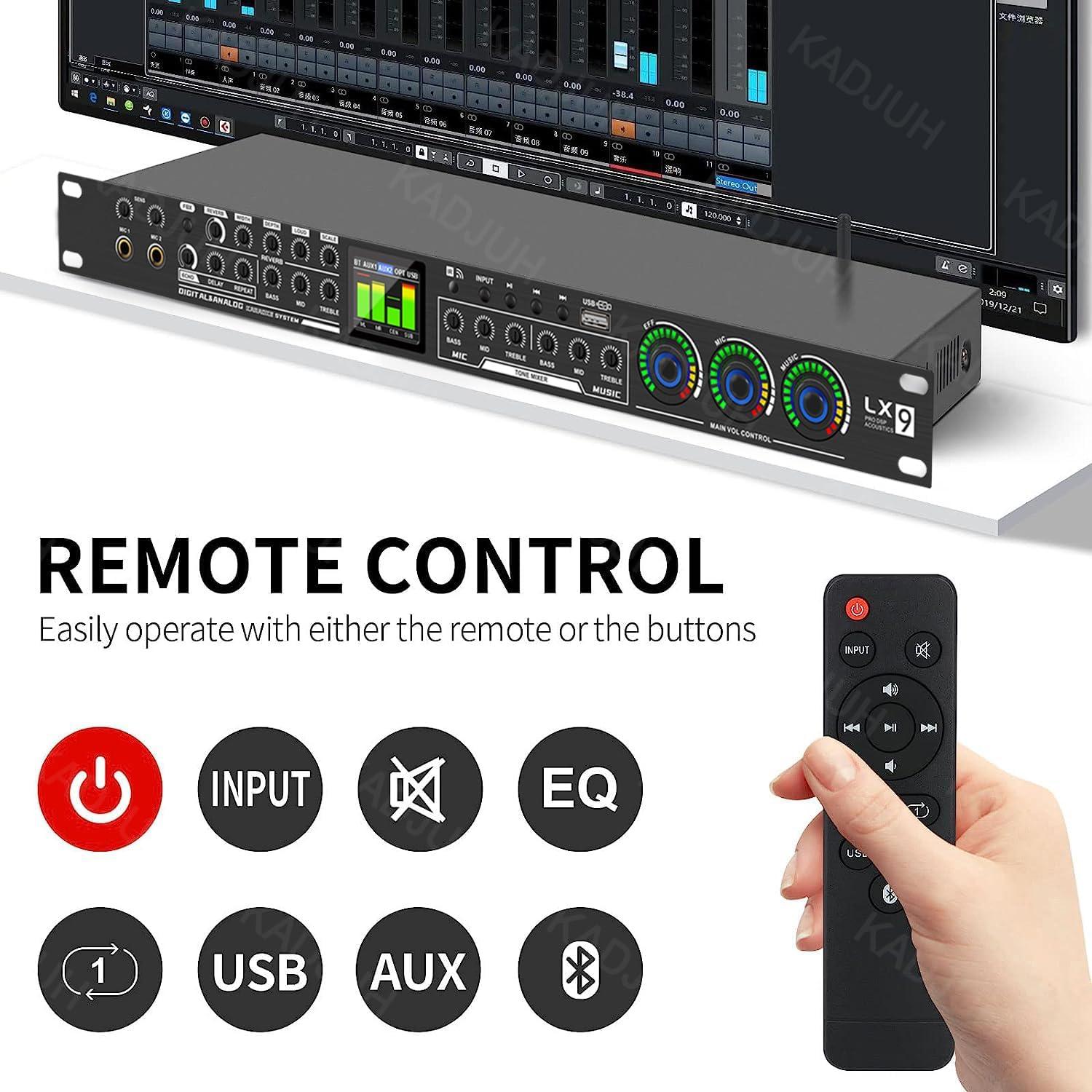 Procesador de Audio Digital LX9 KTV 5 Entradas USB Bluetooth