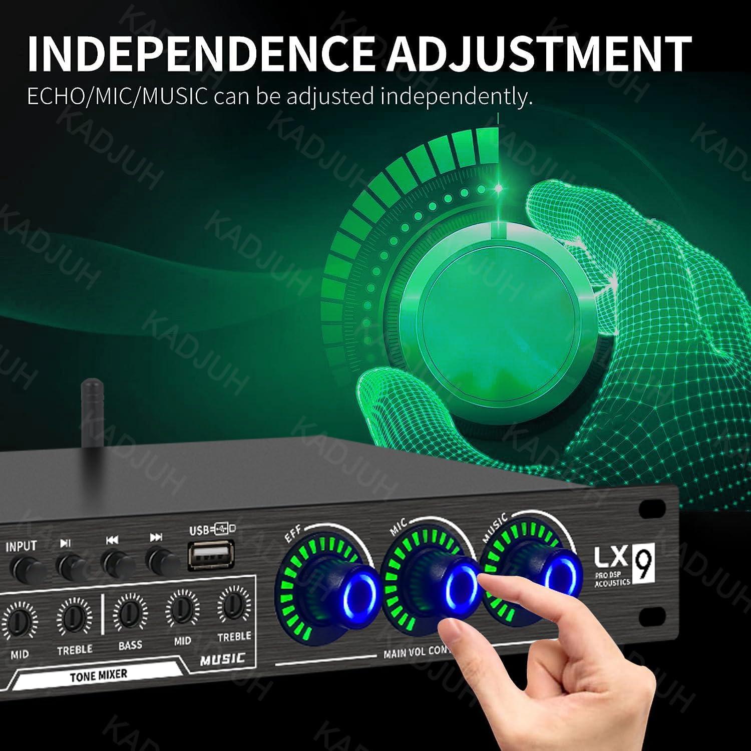 Procesador de Audio Digital LX9 KTV 5 Entradas USB Bluetooth