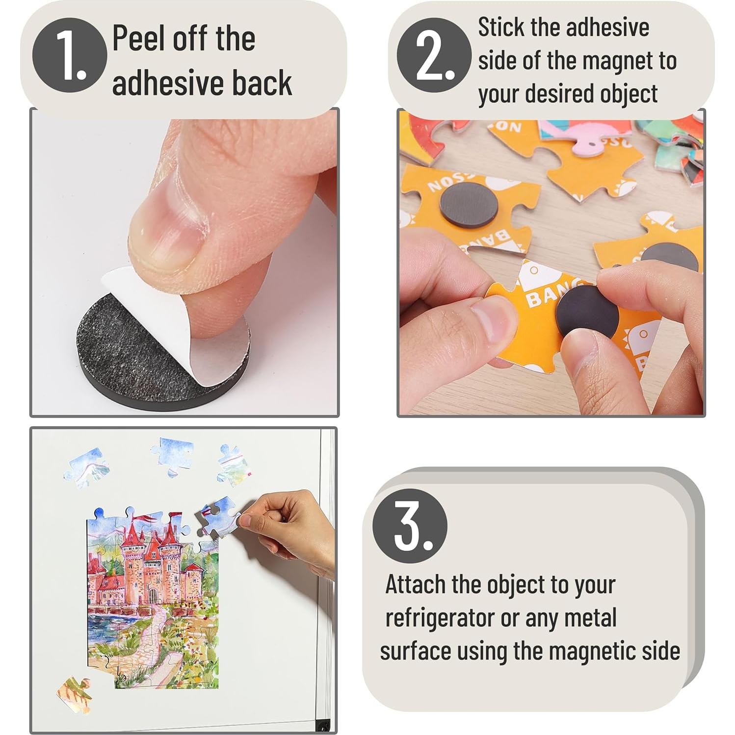 Puntos Magnéticos Autoadhesivos Mr. Pen 120 Pcs 2,03 cm