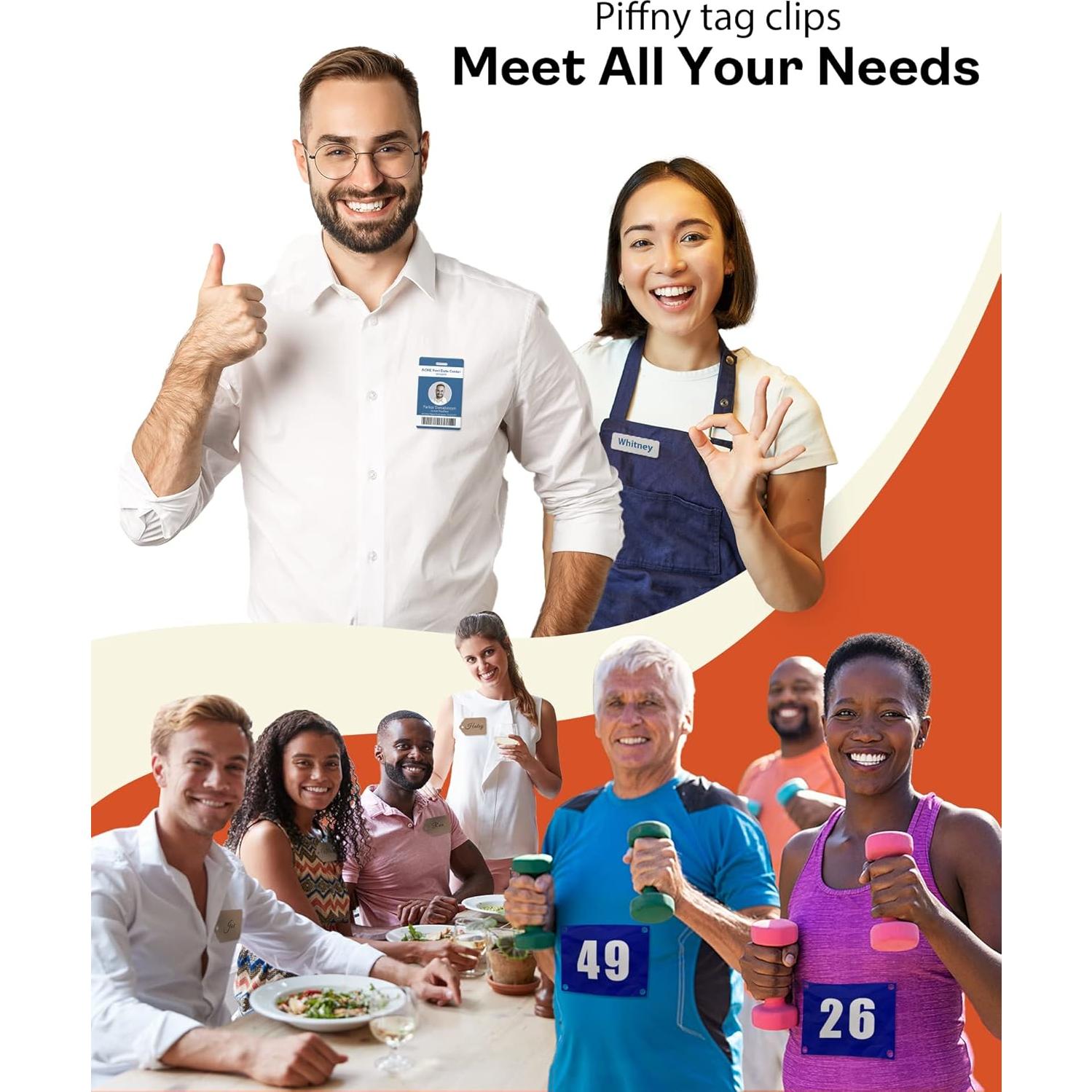 Soportes Magnéticos Piffny para Etiquetas - Paquete de 10