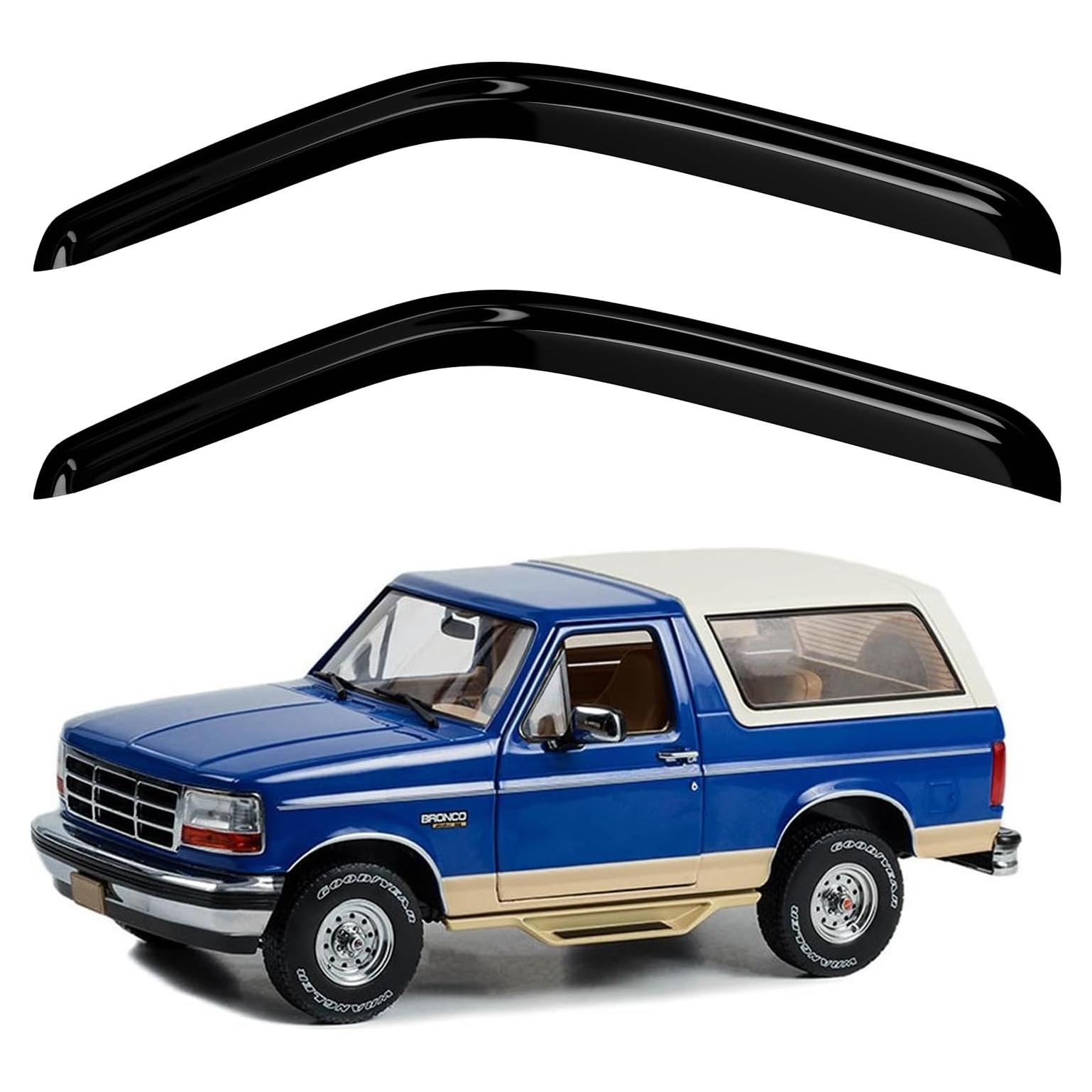 Deflectores de lluvia DimFlux para F100/F150/F250/F350/Bronco