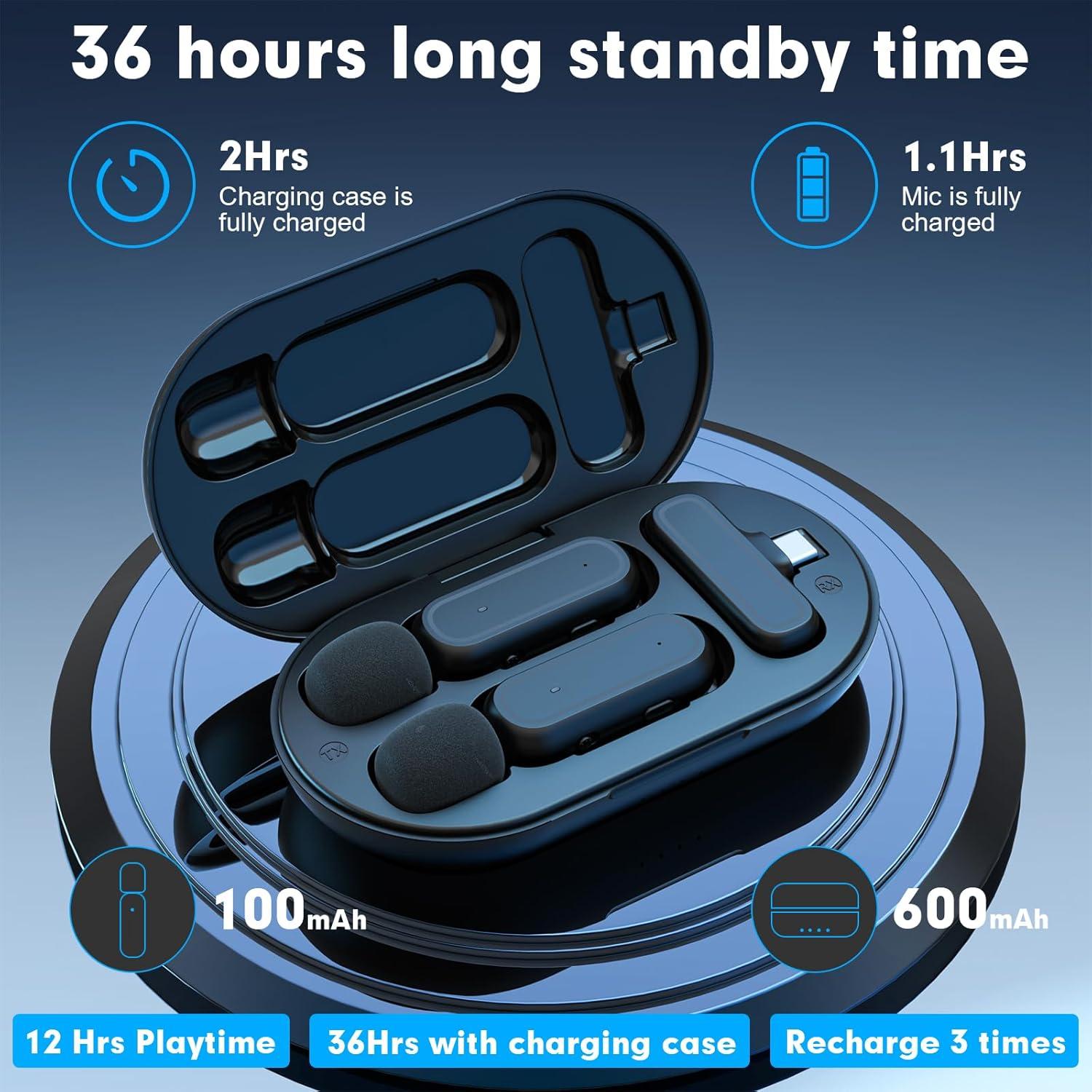 Micrófonos Lavalier Inalámbricos Nilone K61 Doble Captura