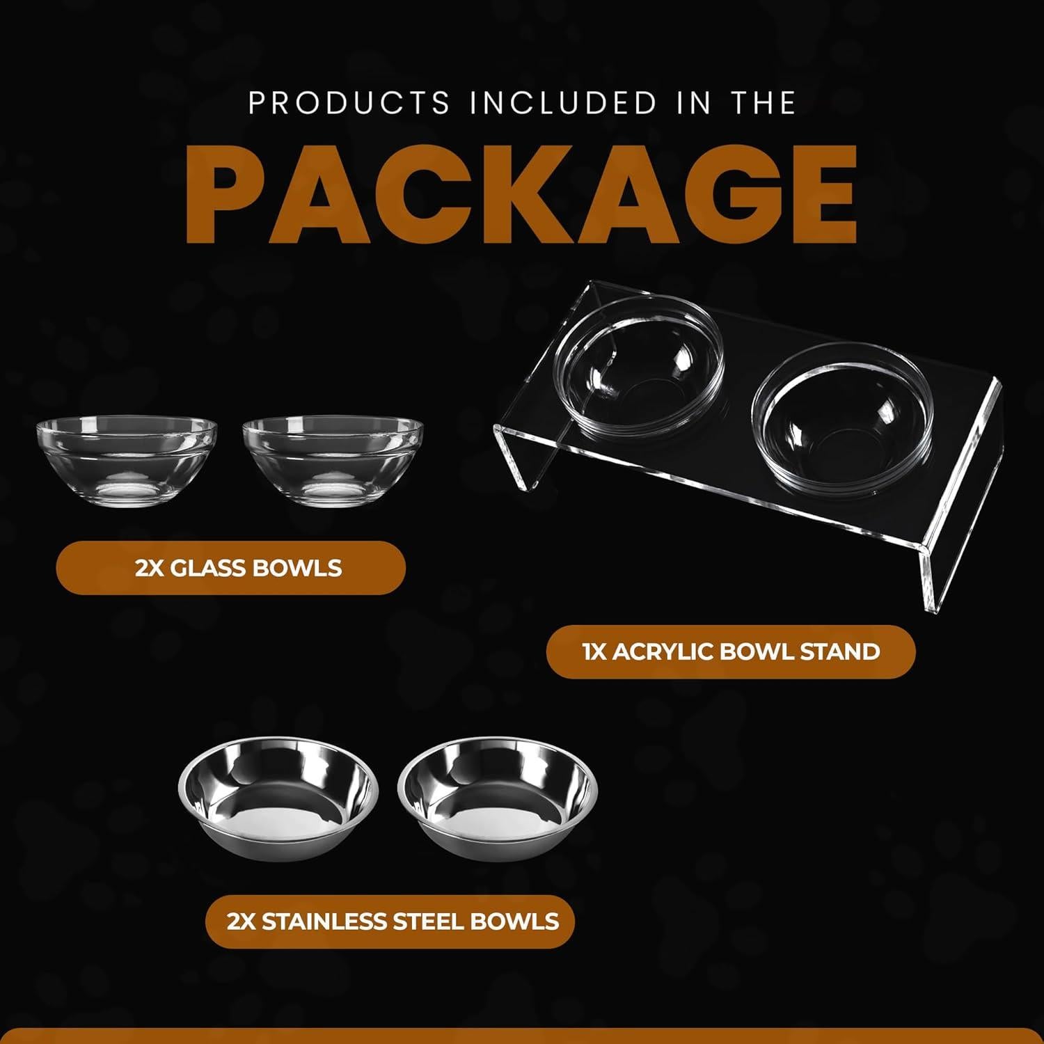 Cuencos Elevados para Perros y Gatos Feoyoho 18cm Doble