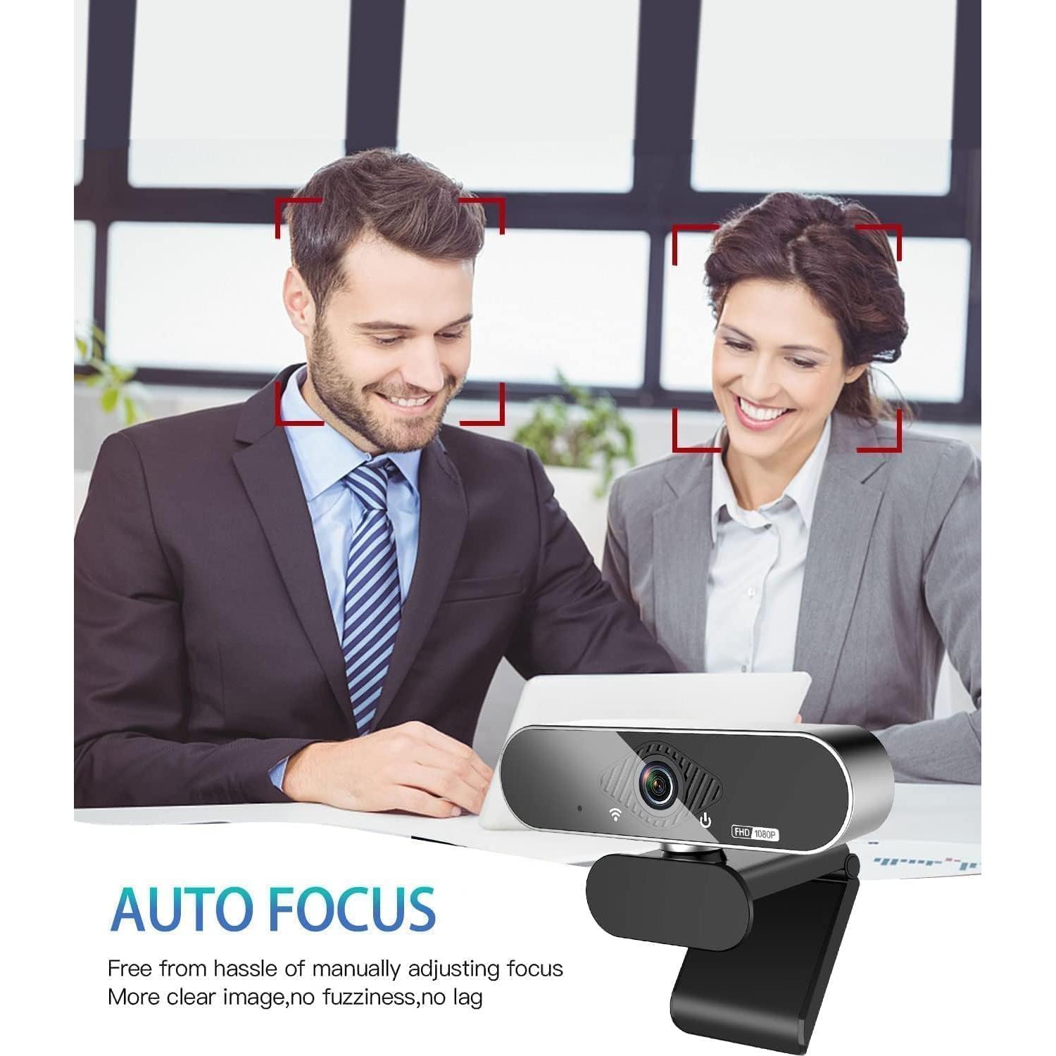 Webcam Vsofiot HD 1080P con micrófono y trípode