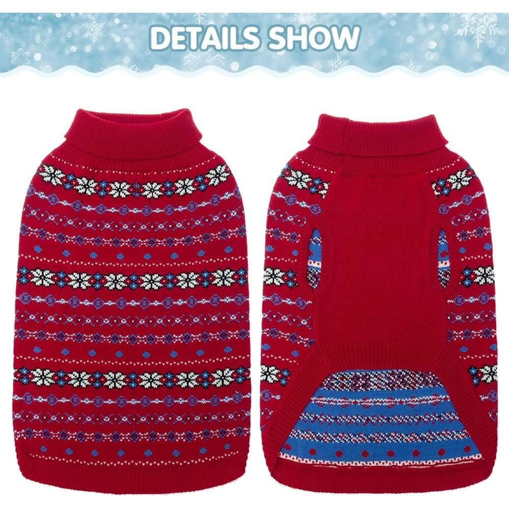 Suéter para Perros BINGPET - Invierno Rojo Talla Grande