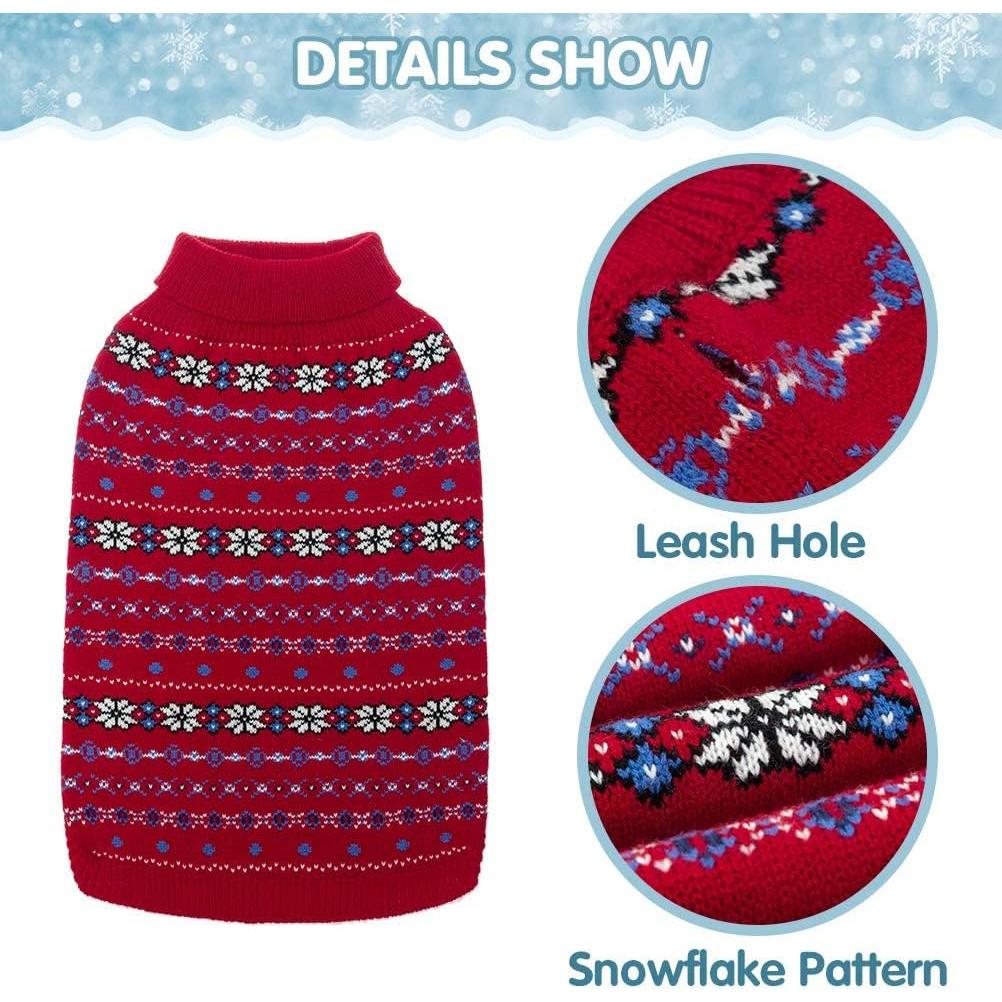 Suéter para Perros BINGPET - Invierno Rojo Talla Grande