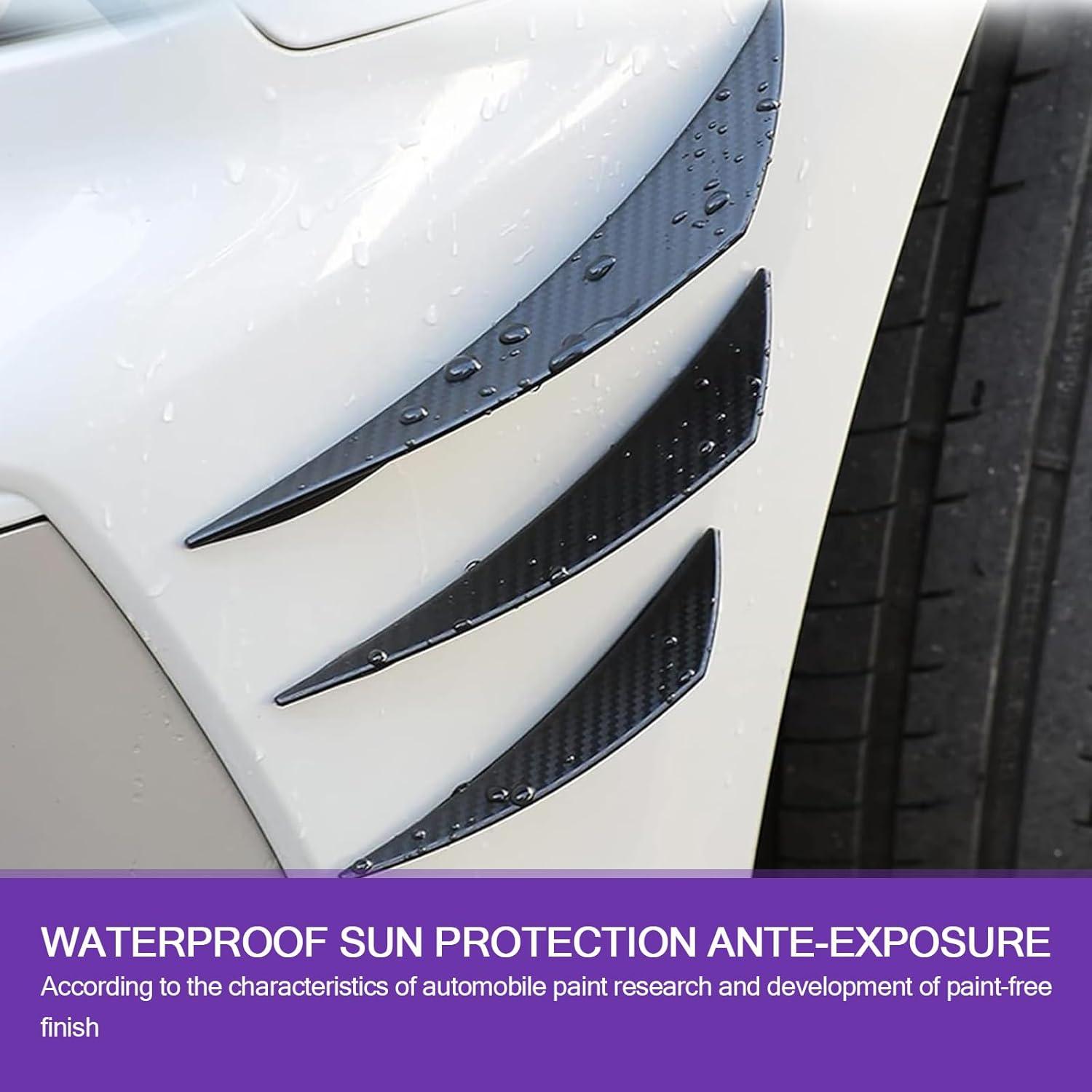 Kit 6 Canards Spoiler Coche Jewkot KOTZST902BL-6PS Negro