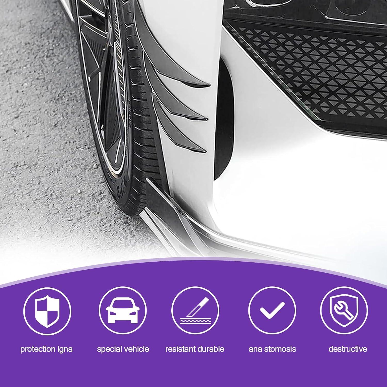 Kit 6 Canards Spoiler Coche Jewkot KOTZST902BL-6PS Negro