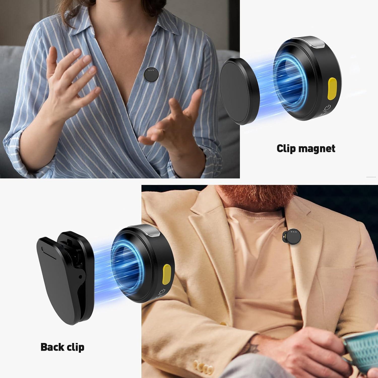 Micrófono Lavalier Inalámbrico RIBIU WM01 Mini USB C