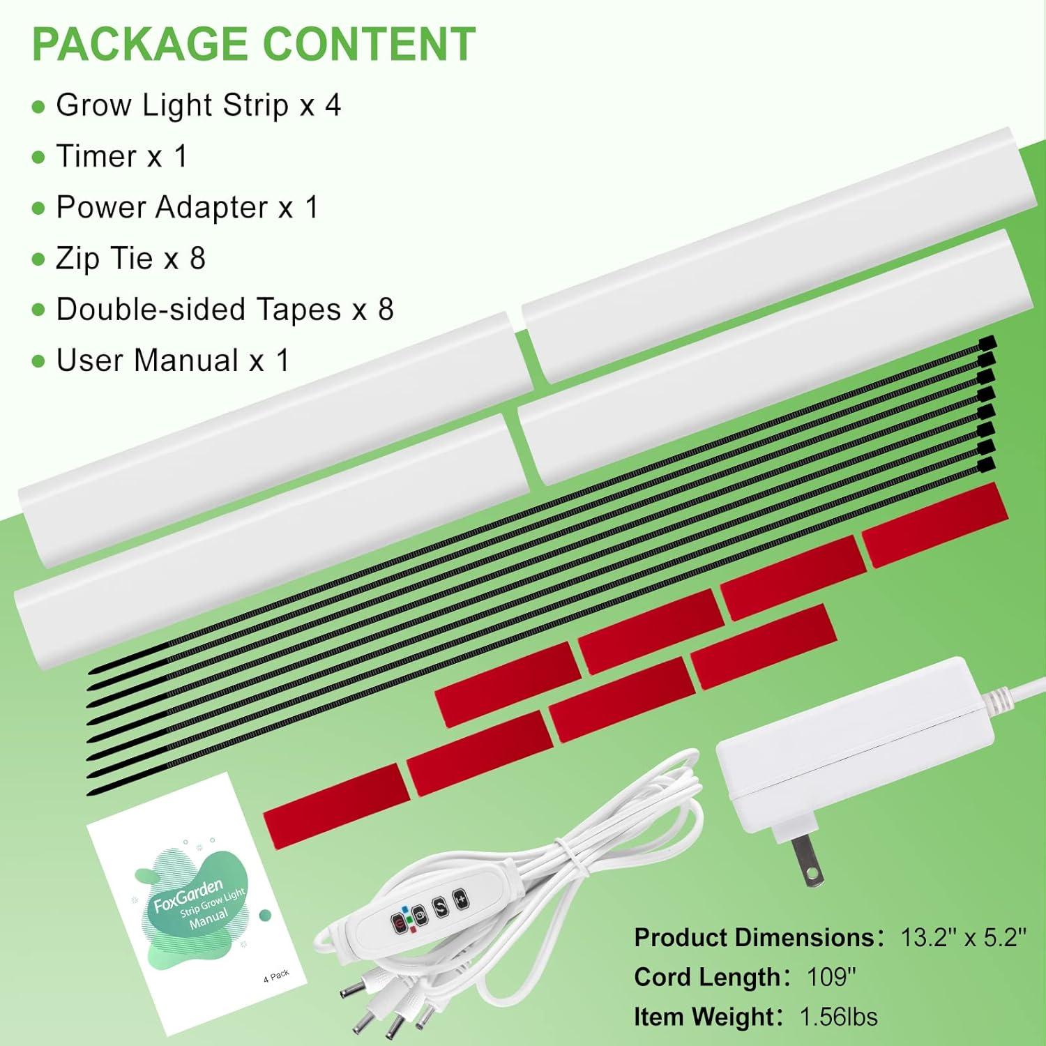 Luz de Crecimiento FOXGARDEN 384 LED Espectro Completo