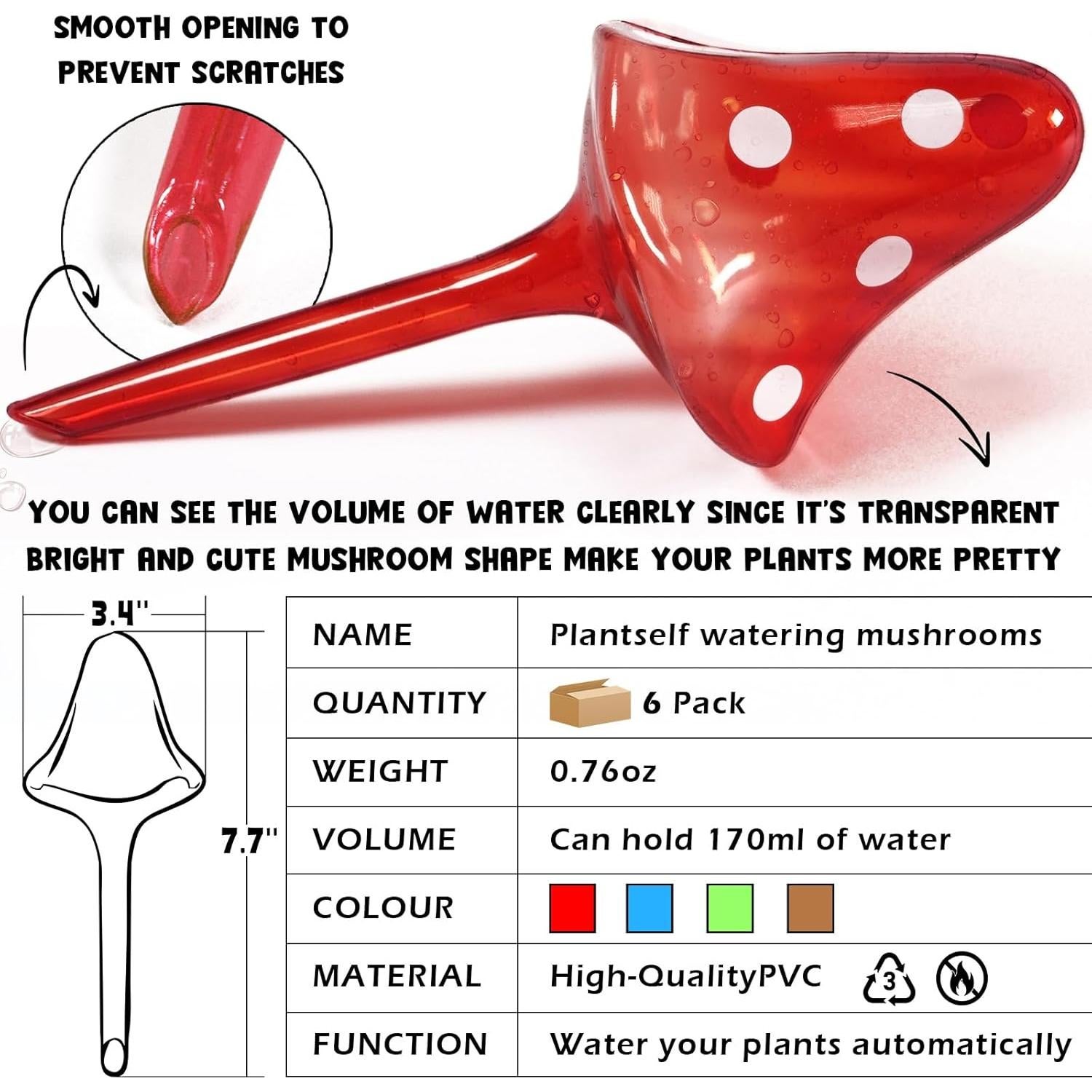 Esferas de Riego Automático Famstar Paquete de 6 Colores