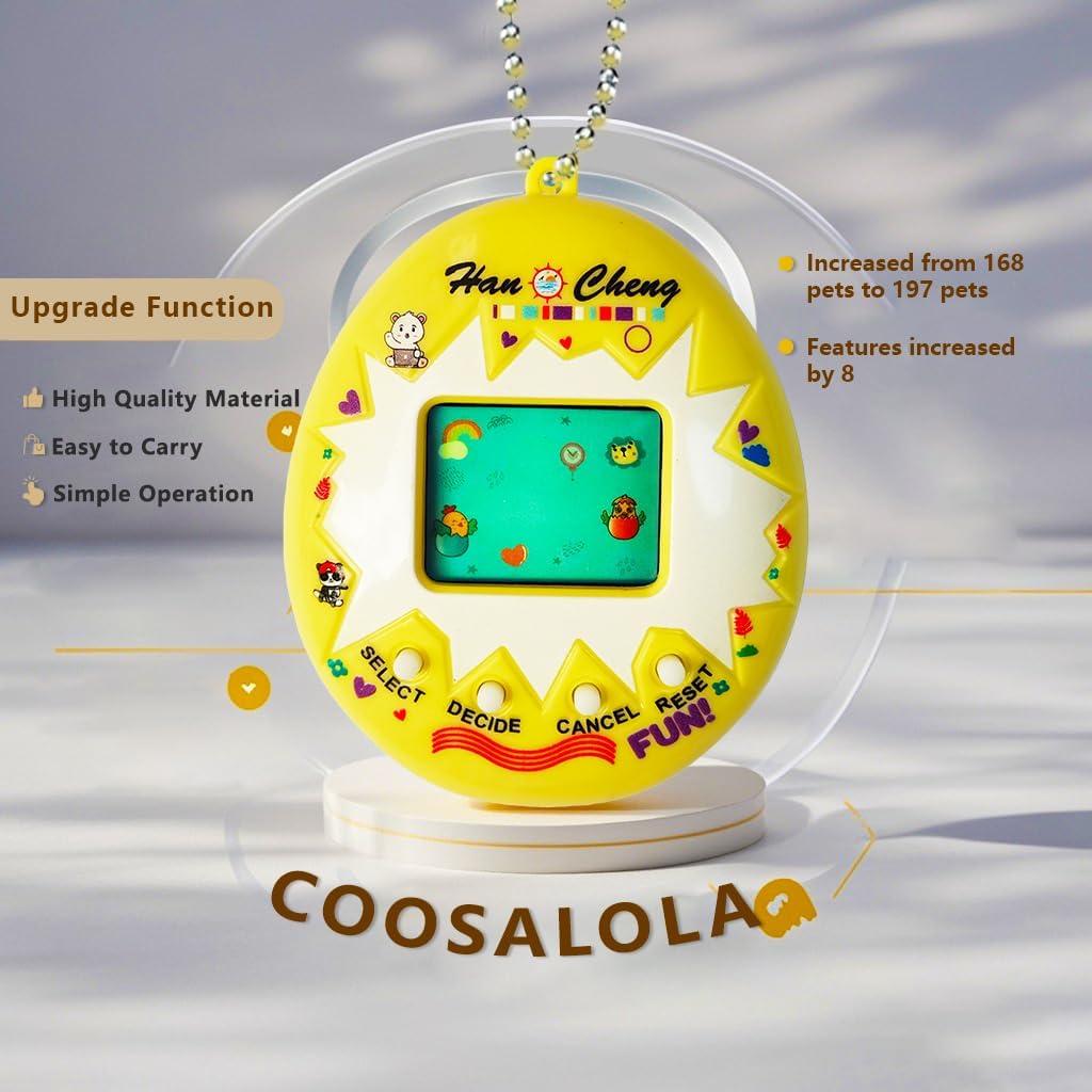 Juego de Llaveros Electrónicos Coosalola - 4 Piezas Mascotas Digitales