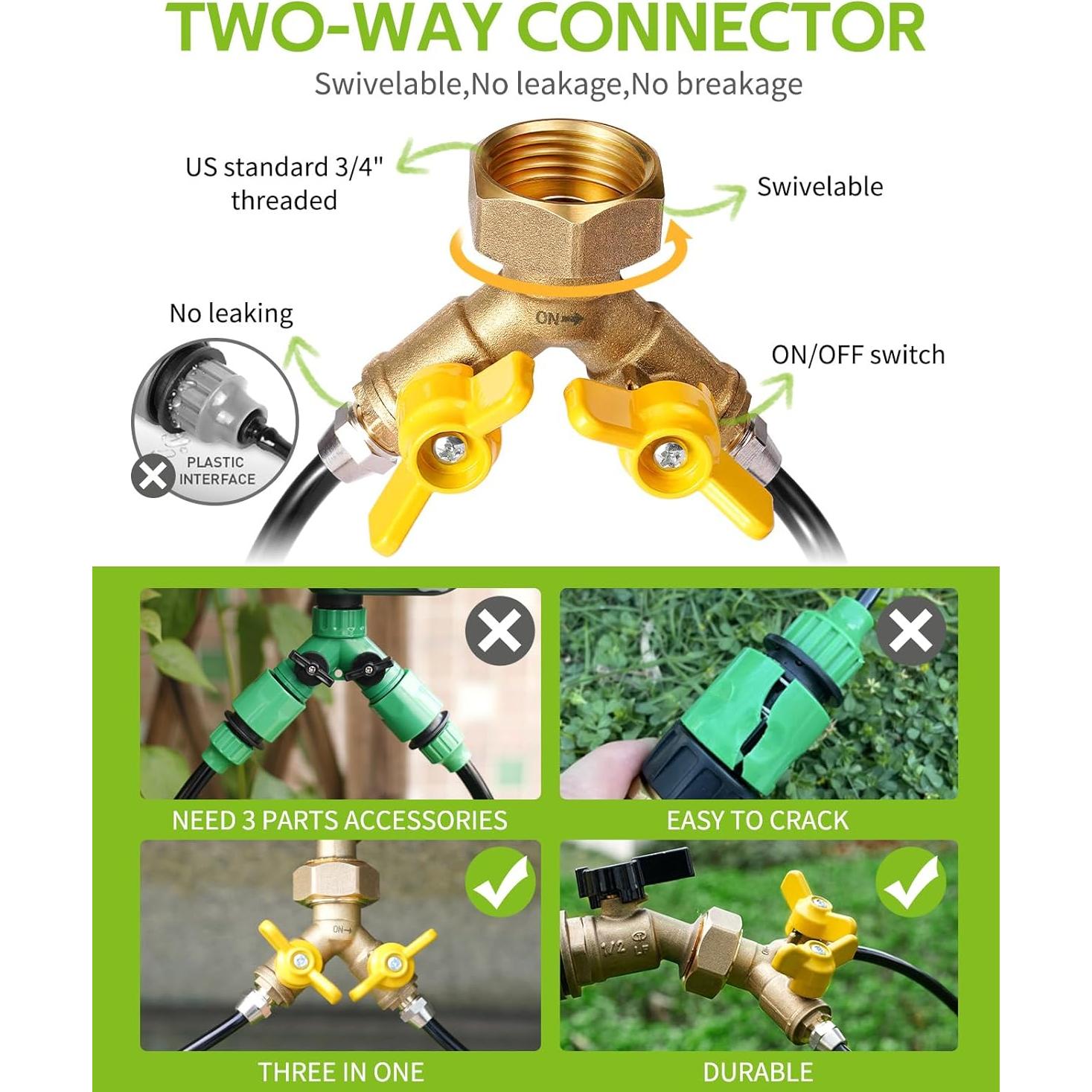 Kit de Riego por Goteo HIRALIY 30M Automático para Jardín