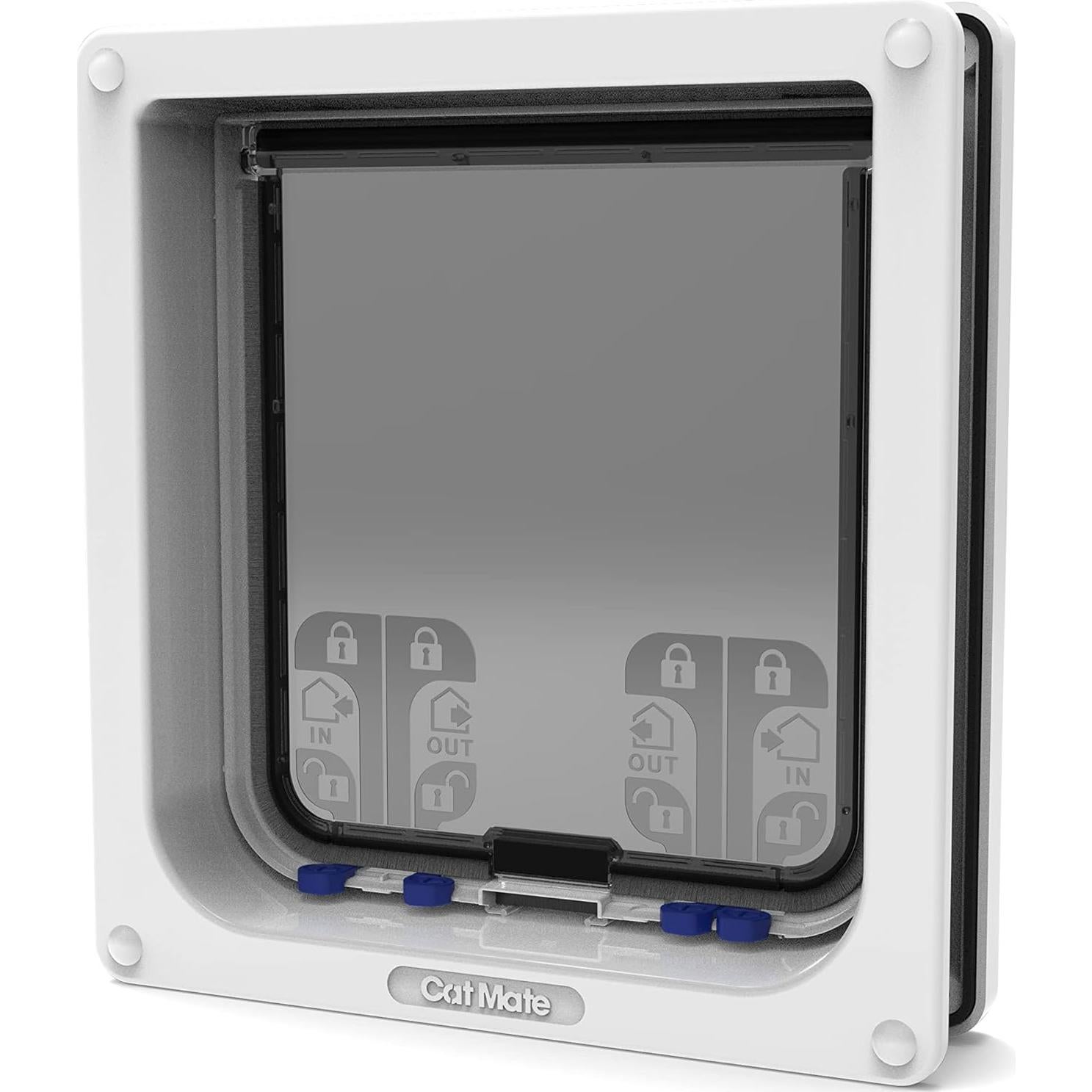 Puerta para Gato Grande Cat Mate 4 Vías Bloqueo Blanca