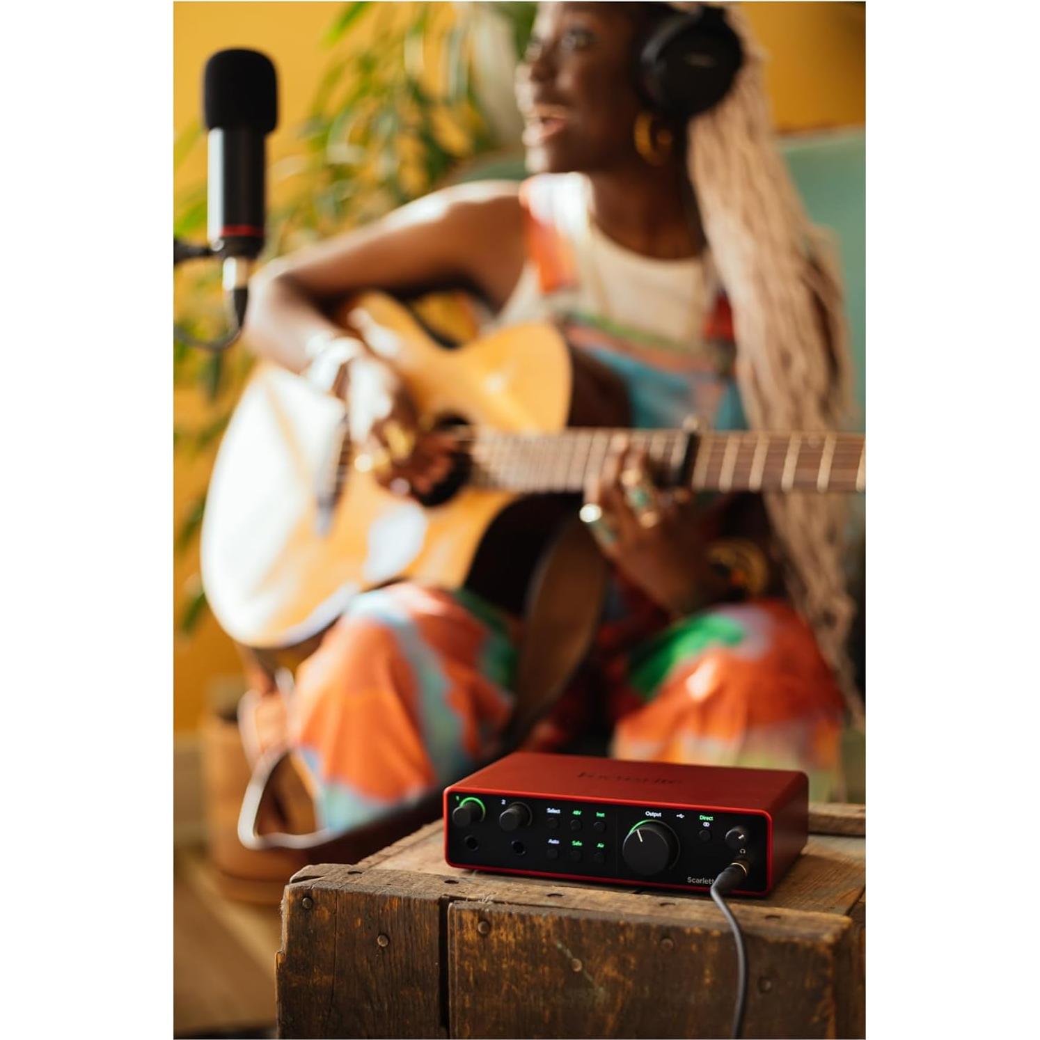 Focusrite Scarlett 2i2 4ta Gen Interfaz de Audio USB