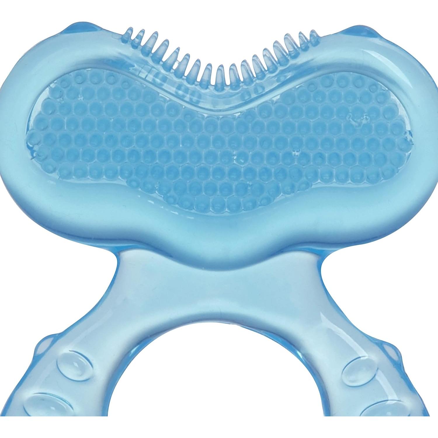 Mordedor Nuby Teethe-EEZ Silicona Azul con Estuche Higiénico