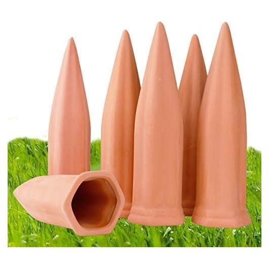 Estacas de Riego de Terracota Sconi - Paquete de 6 Unidades