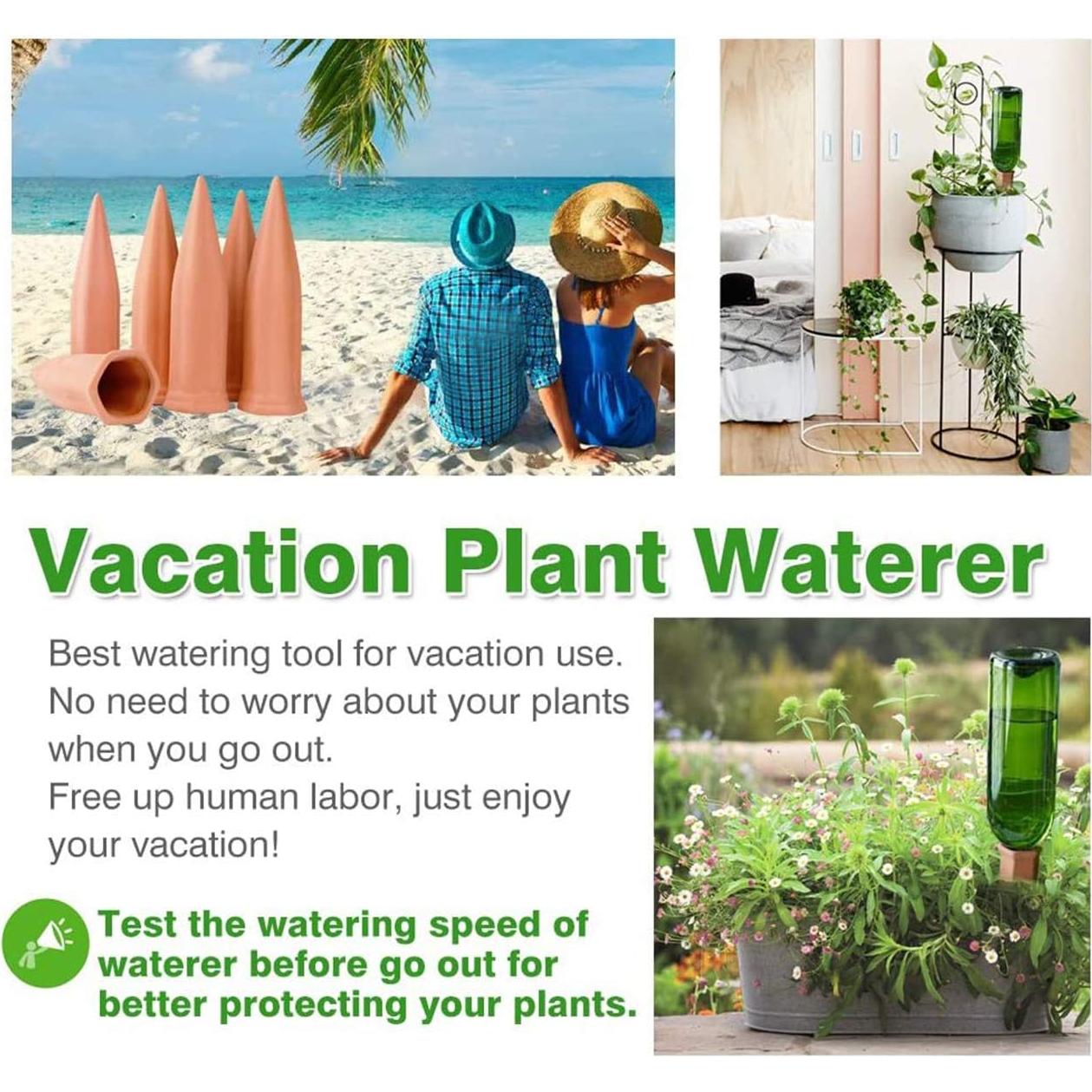 Estacas de Riego de Terracota Sconi - Paquete de 6 Unidades