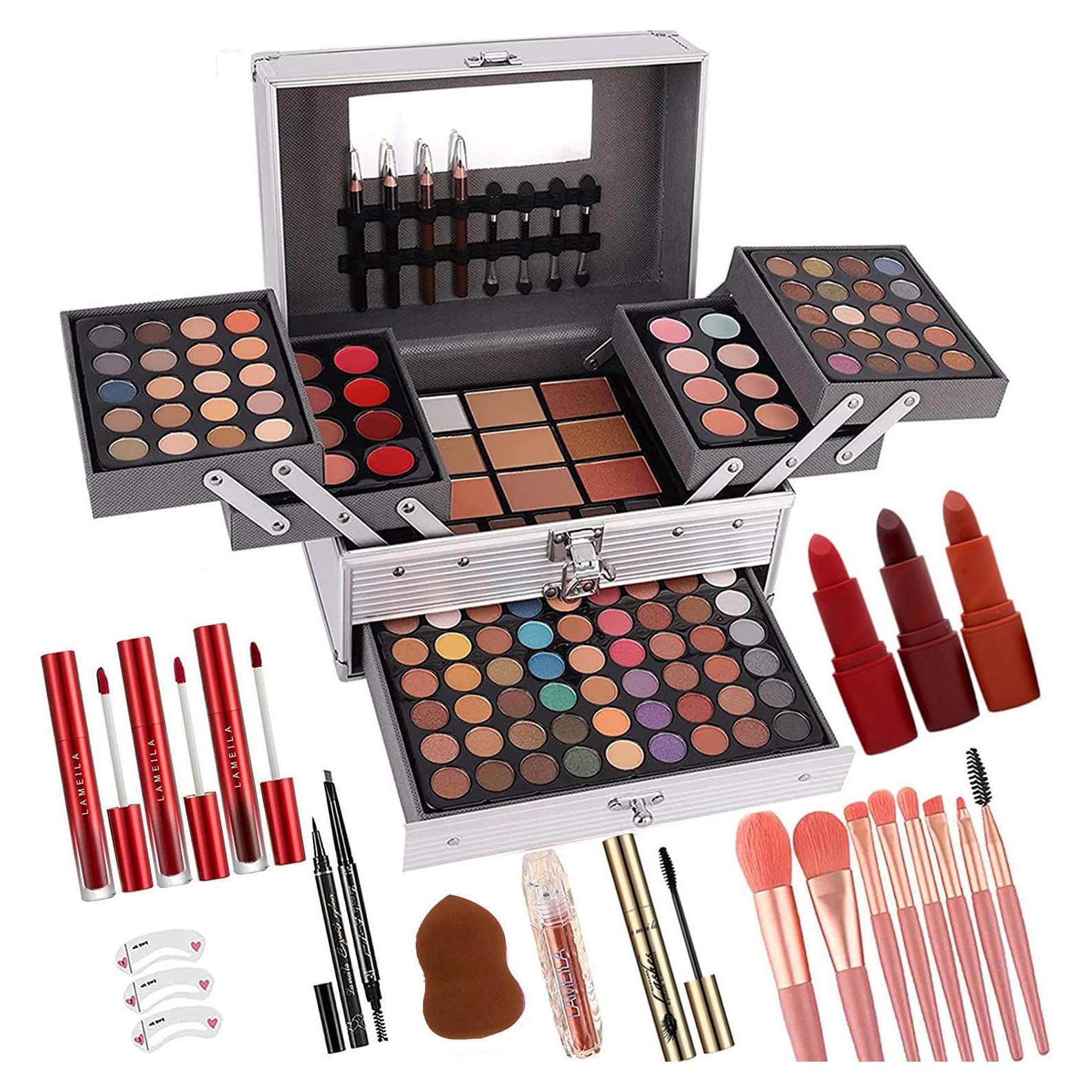 Kit de Maquillaje Completo UNIFULL 132 Colores Profesional