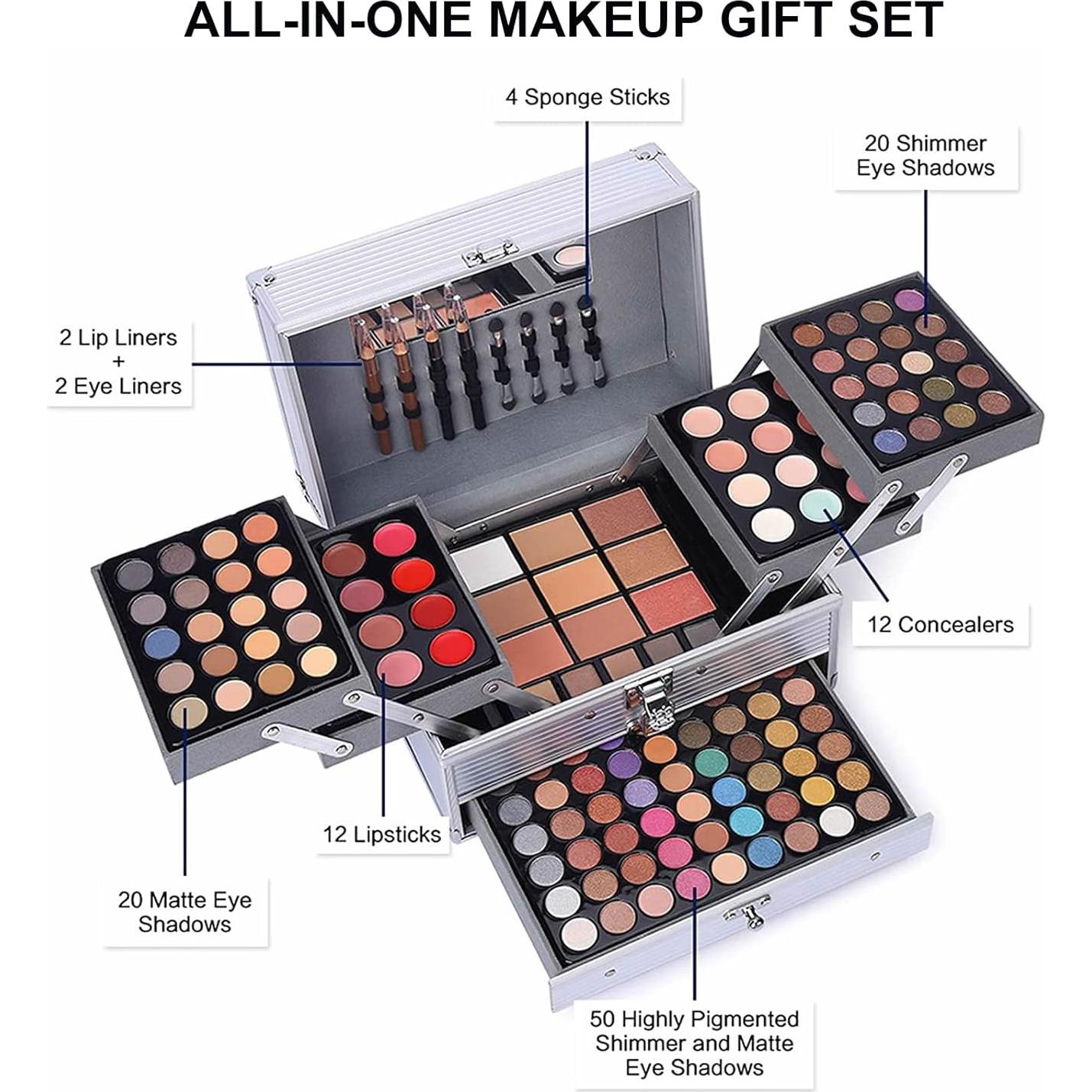 Kit de Maquillaje Completo UNIFULL 132 Colores Profesional