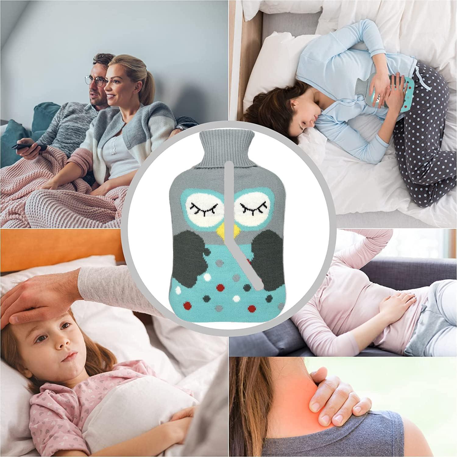 Bolsa de Agua Caliente OliviaLiving 2L con Funda Tejido